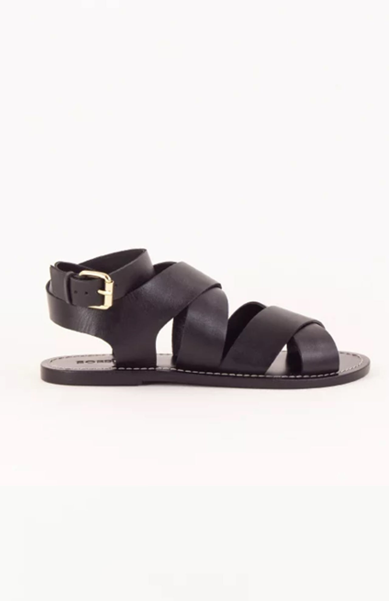 Dakla Leather Sandals Black