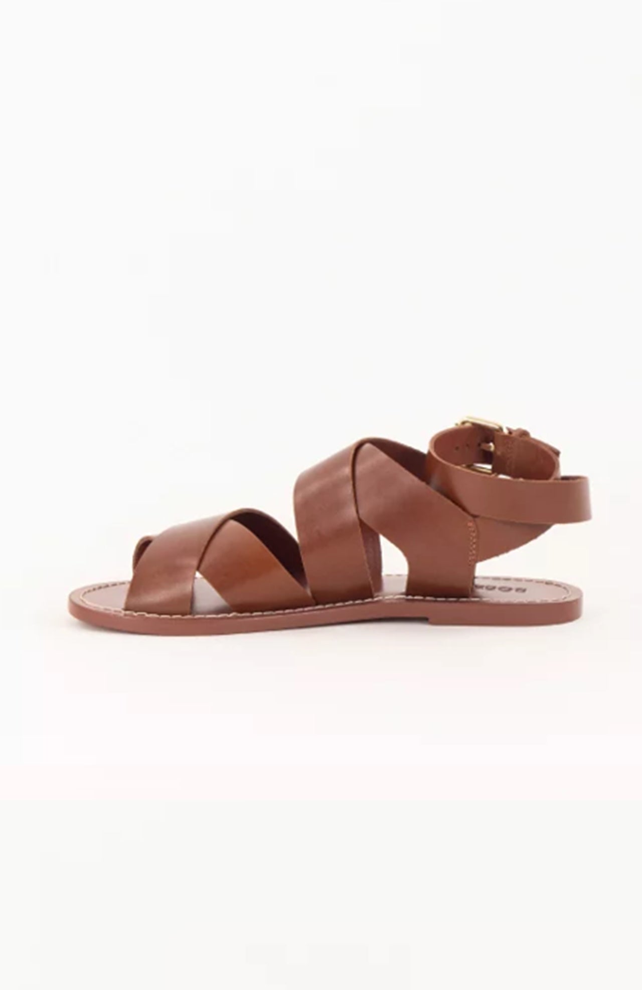 Dakla Leather Sandals Brown