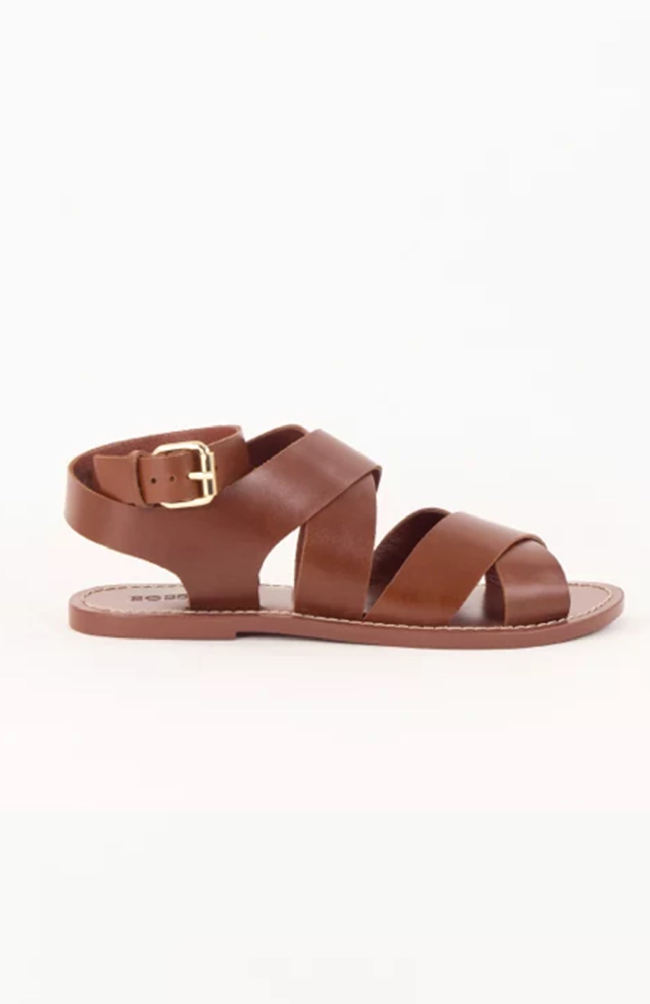 Dakla Leather Sandals Brown