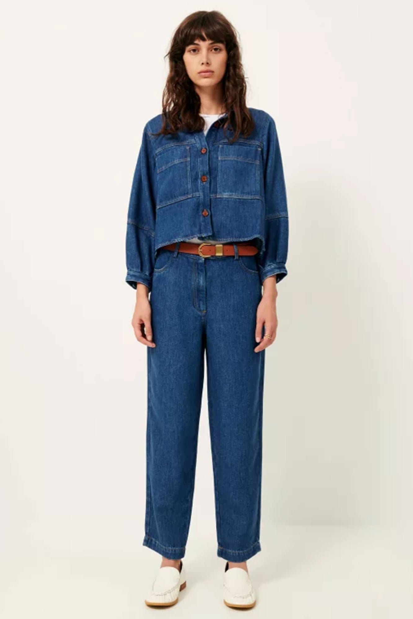 Nica Trousers Denim Blue