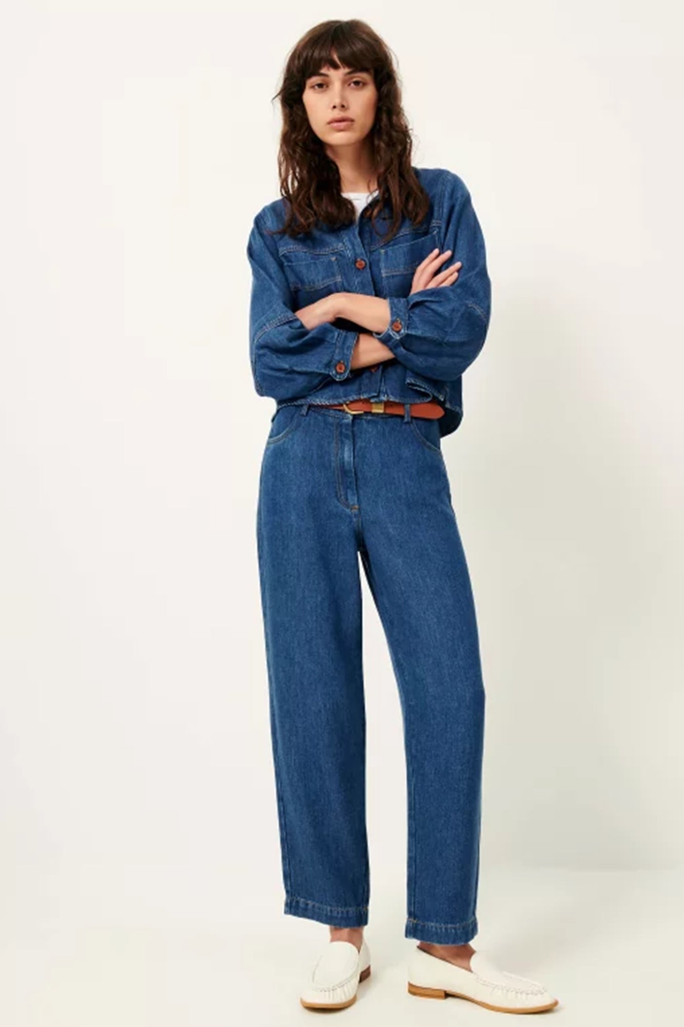 Nica Trousers Denim Blue