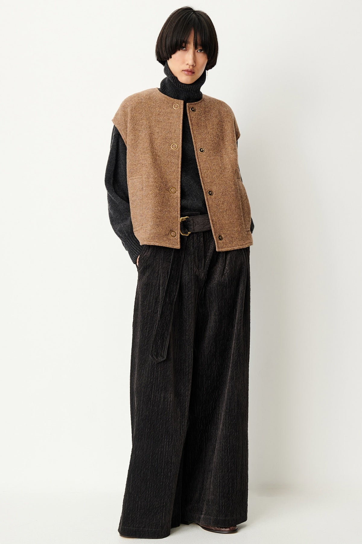Hanzo Cardigan Vest Alpaga