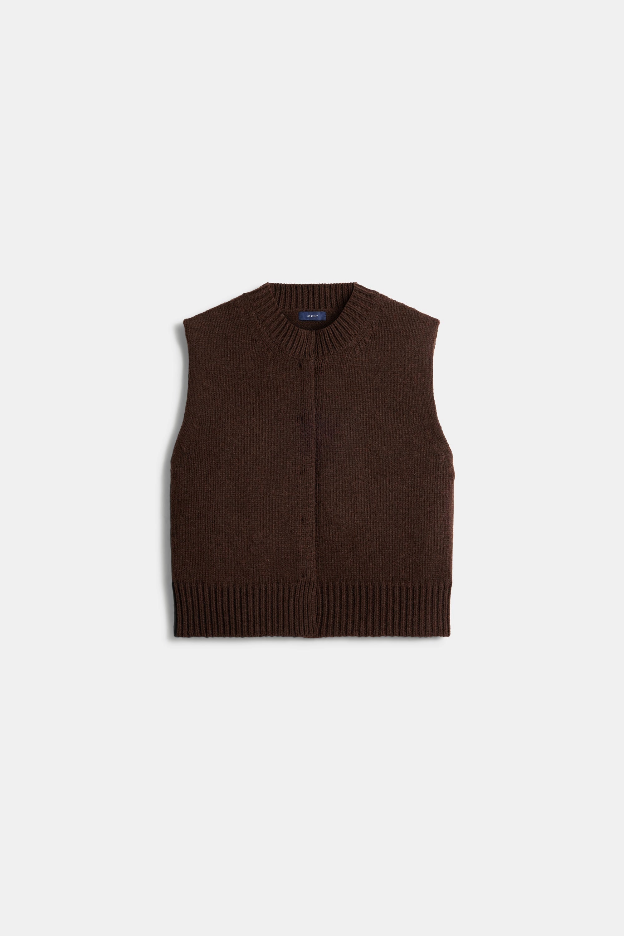 Kalyanee Chocolate Wool Vest