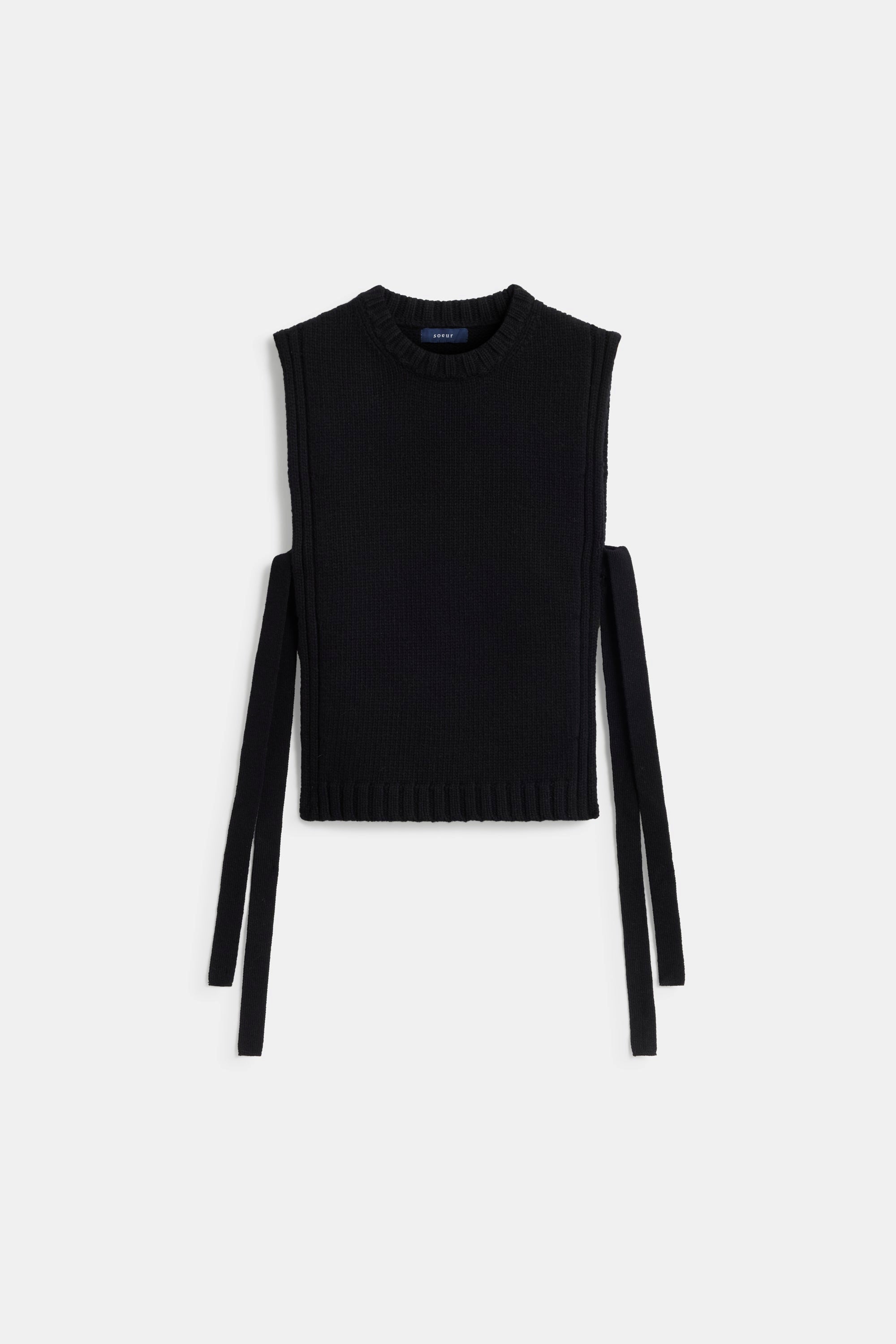 Uzel Wool Vest Black