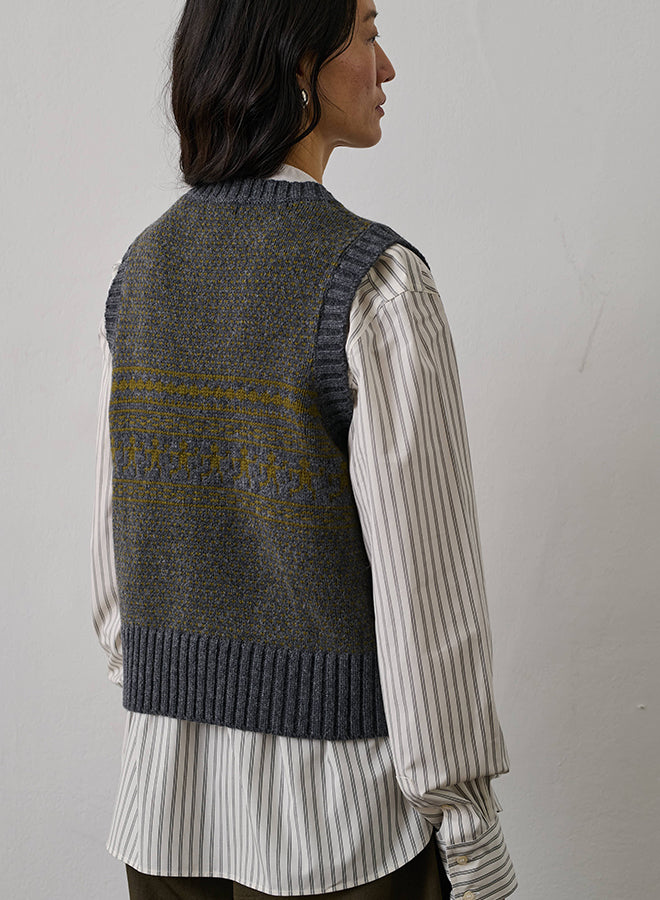 Namaste Jaquard Merino Vest
