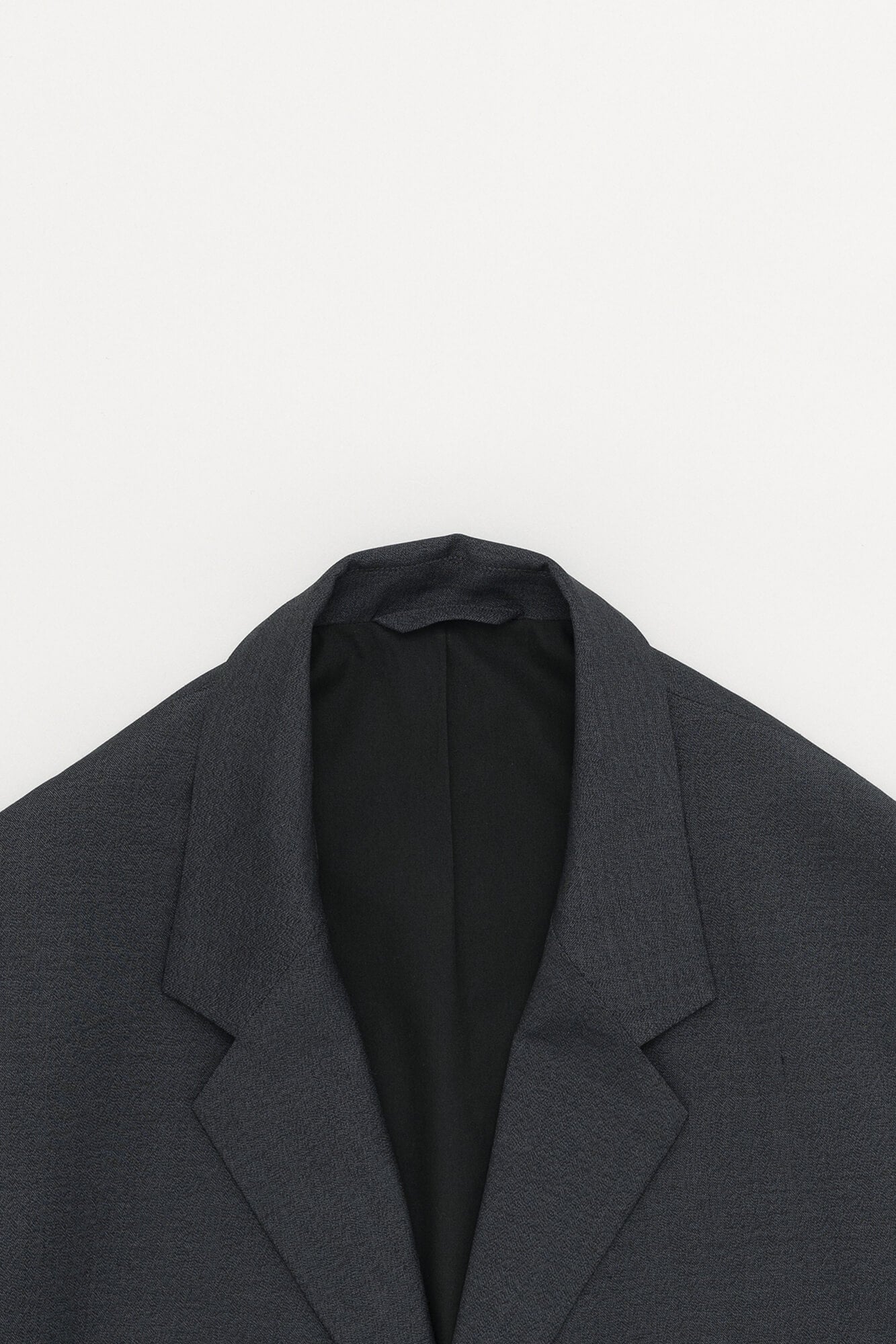 Relaxed Wool Mix Blazer Charcoal