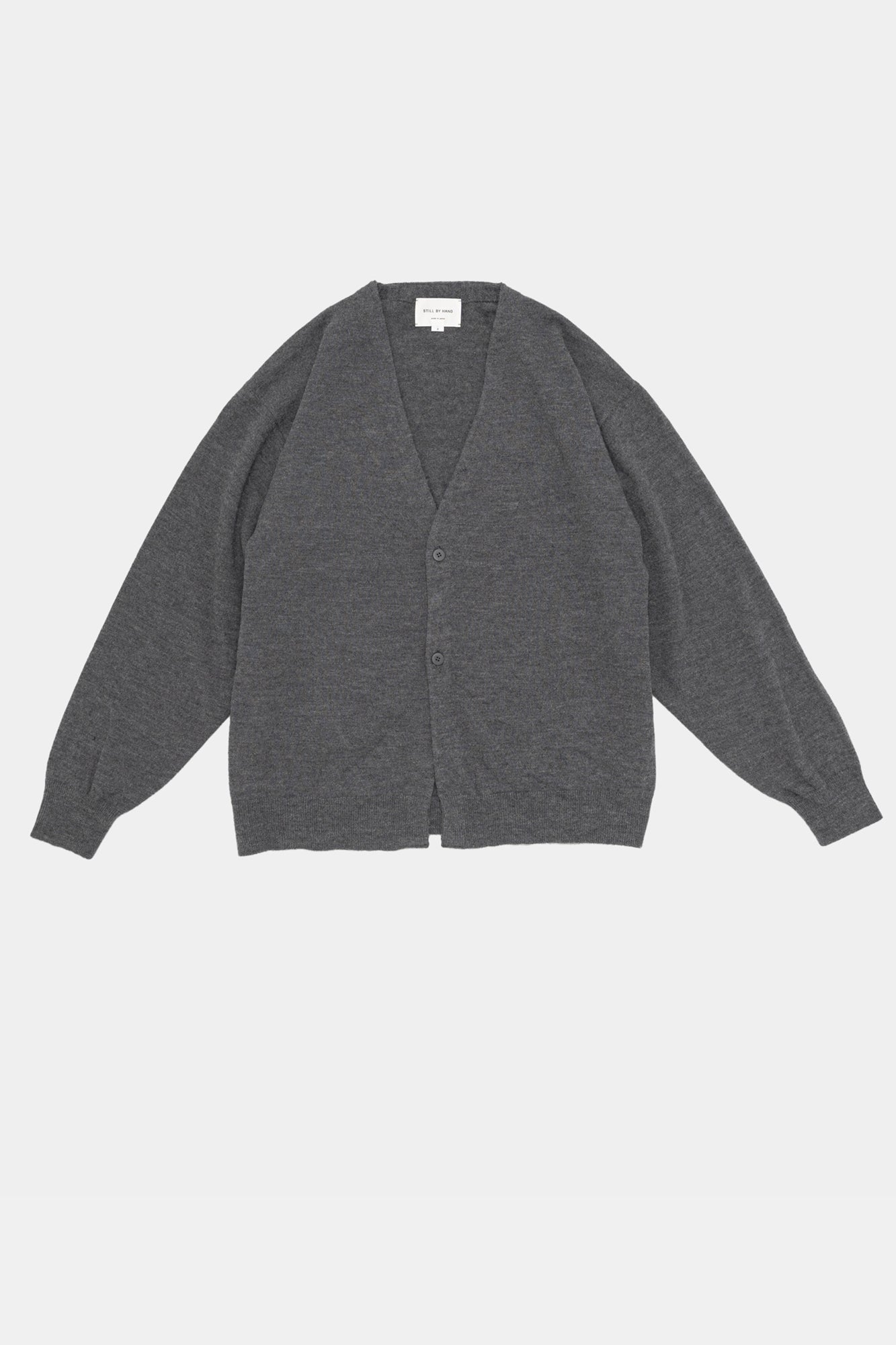 Silk Mix Cardigan Grey