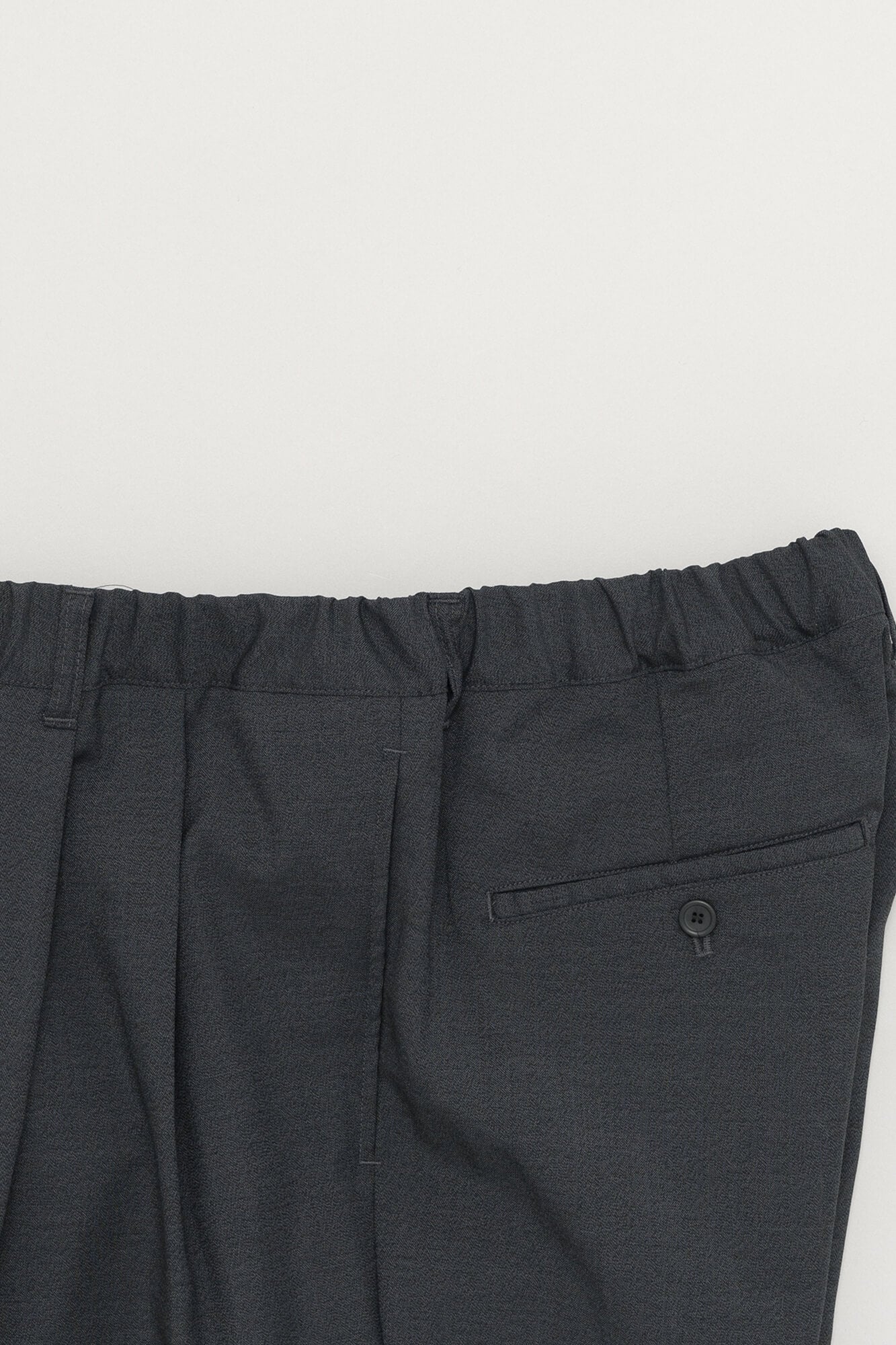 Relaxed Wool Mix Pants Charcoal