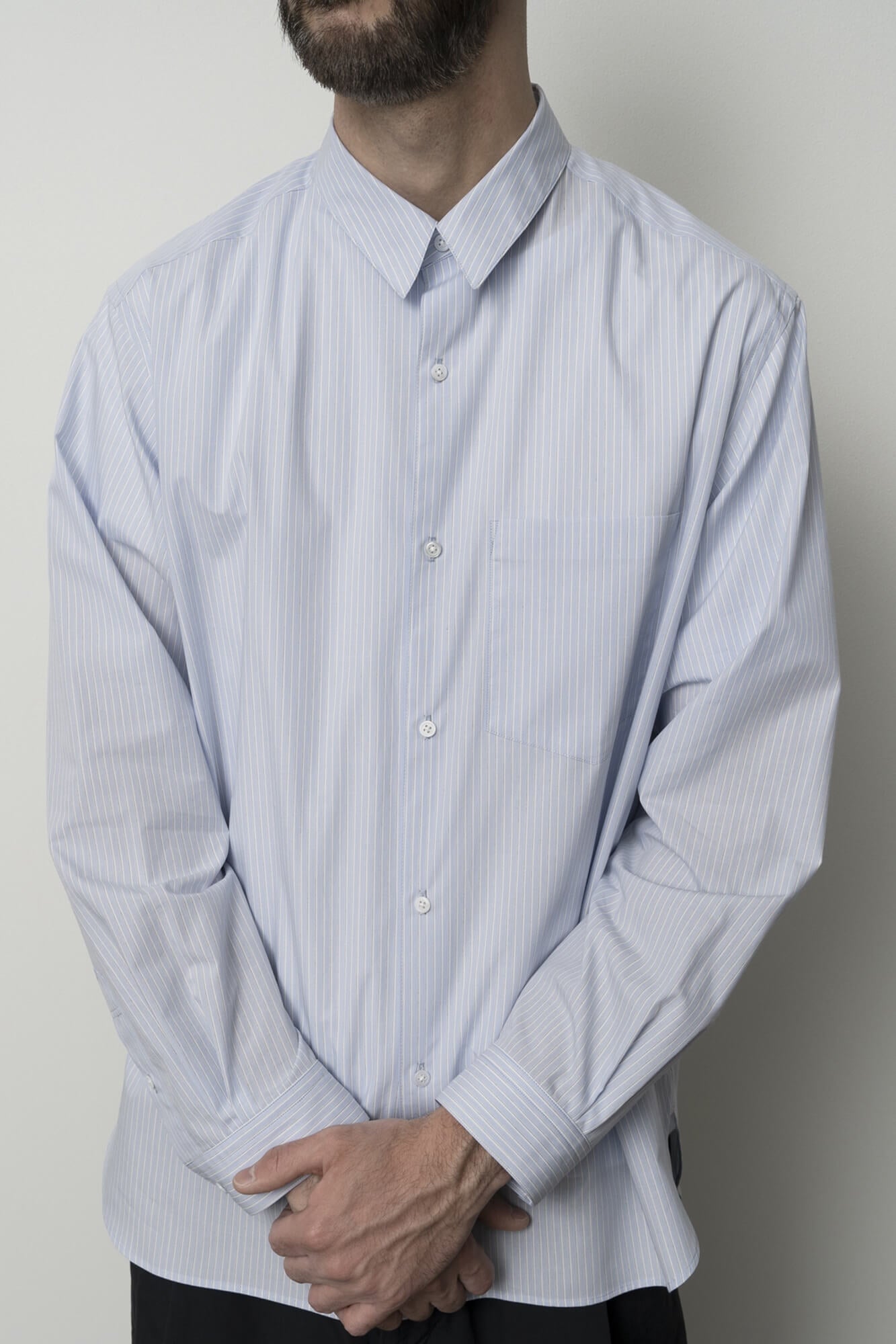 Regular Collar Shirt Striped