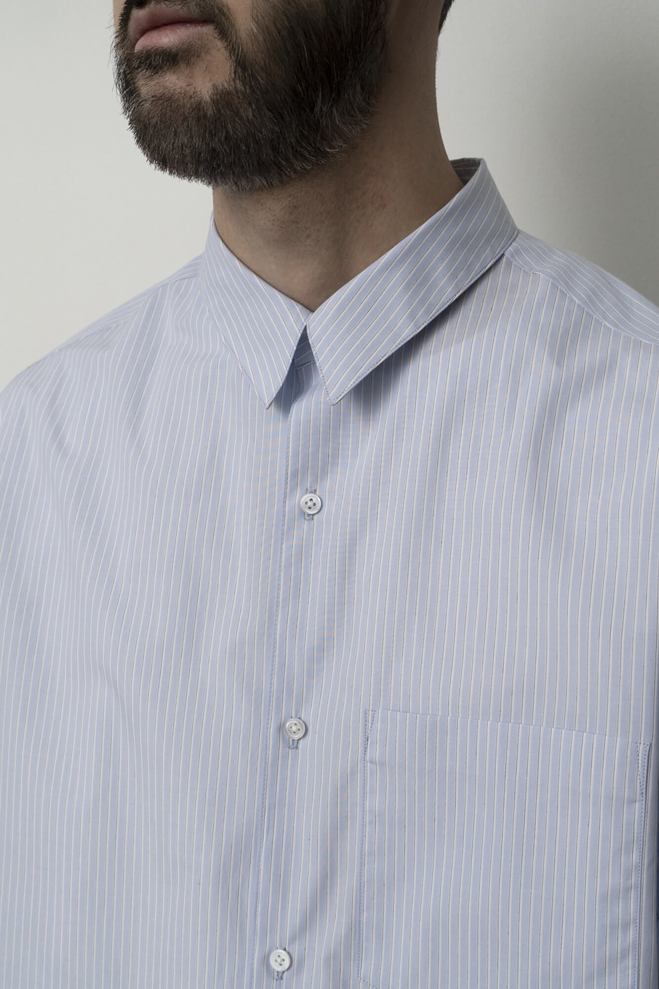 Regular Collar Shirt Striped