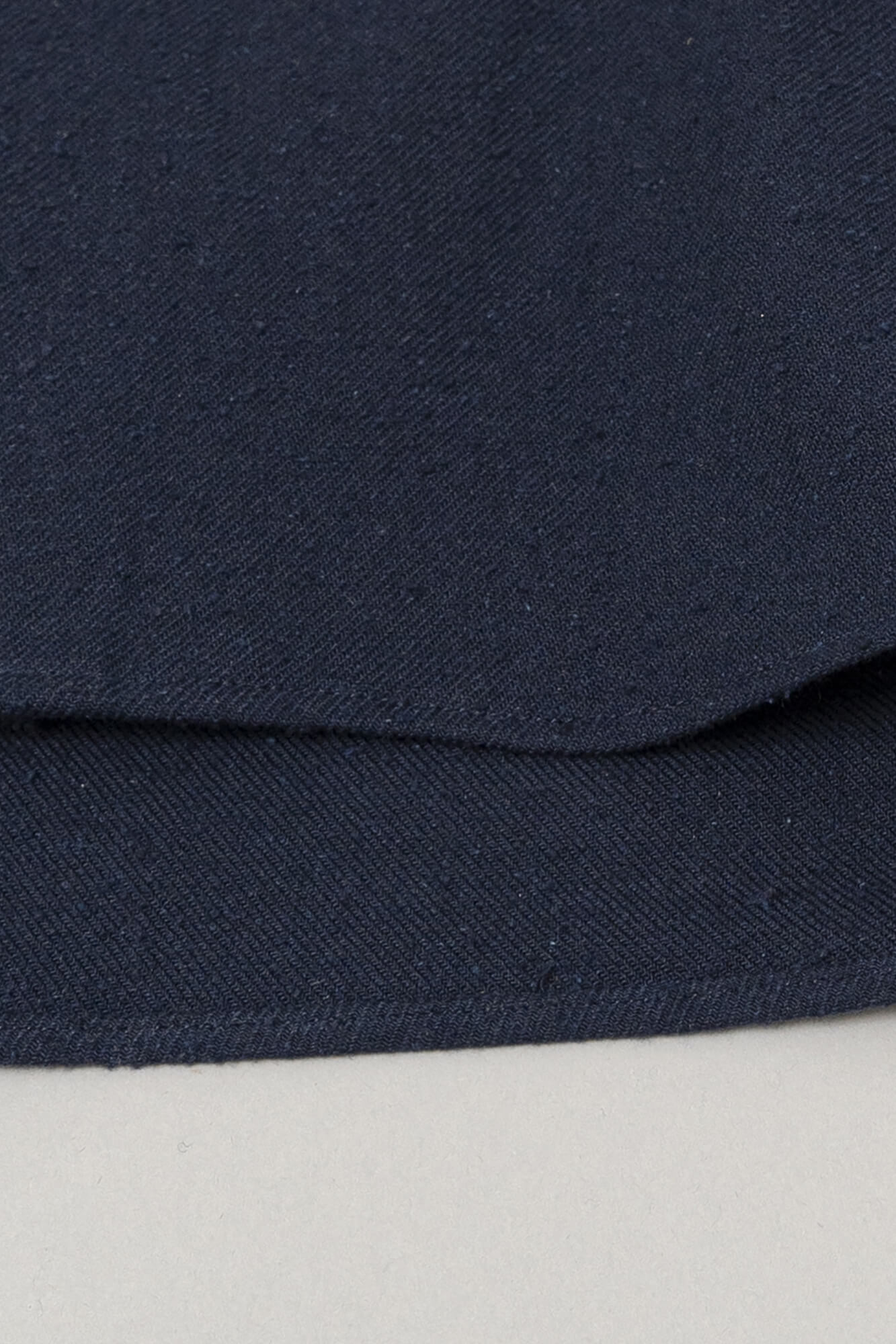 Silk Nep Twill Shirt Deep Blue