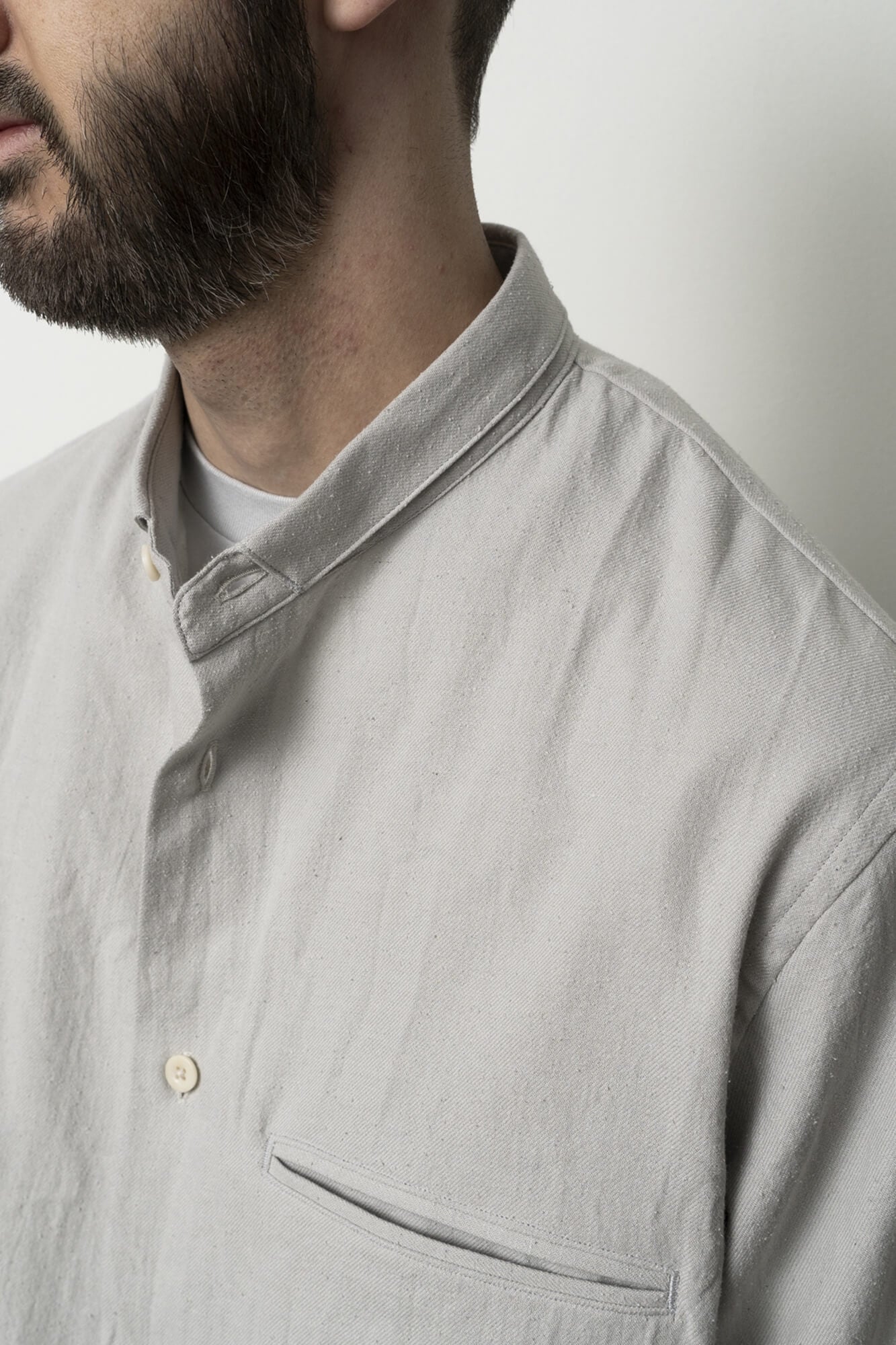 Silk Nep Twill Shirt Sage