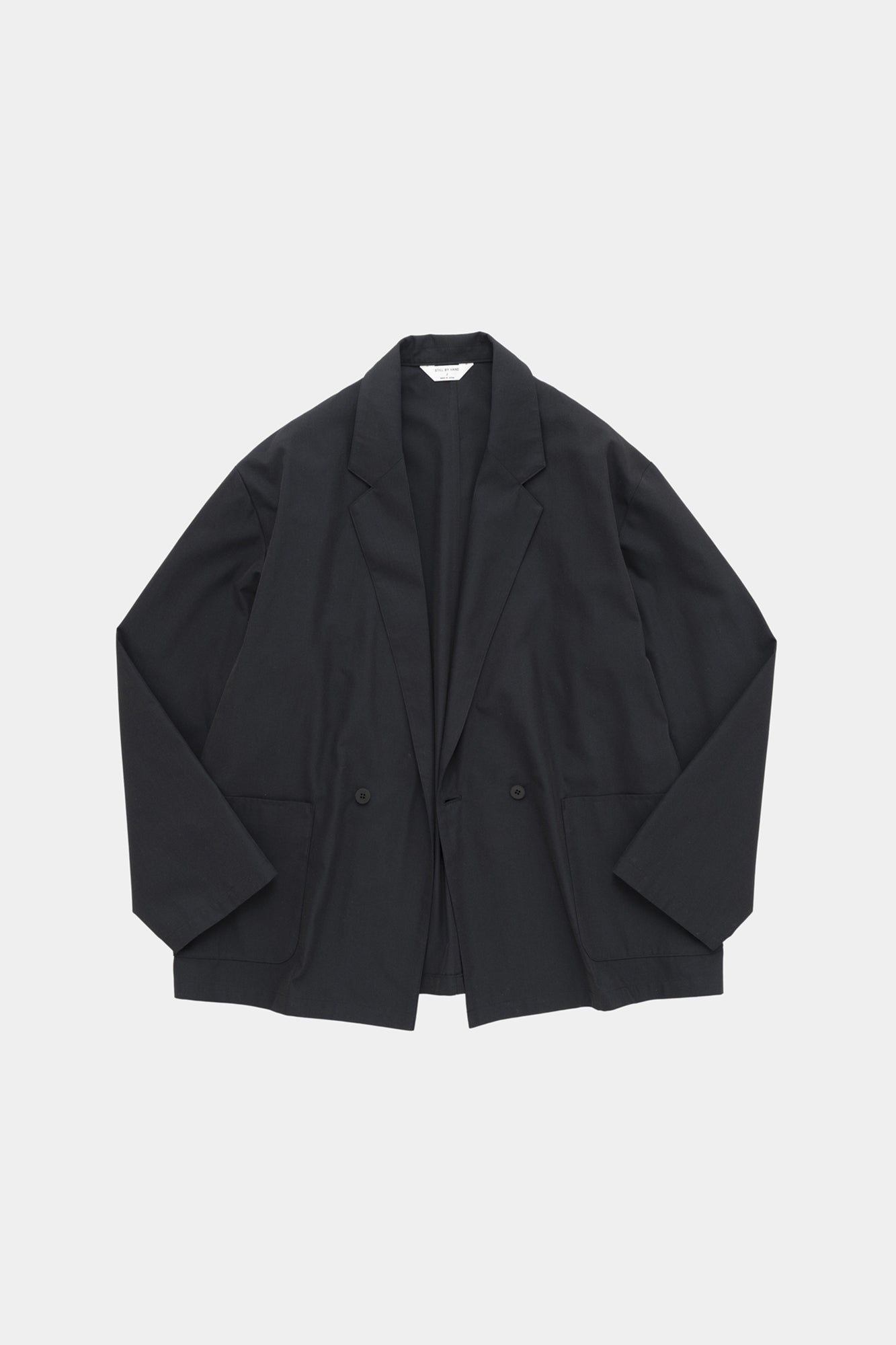 Cupro Mix Easy Jacket Dark Navy