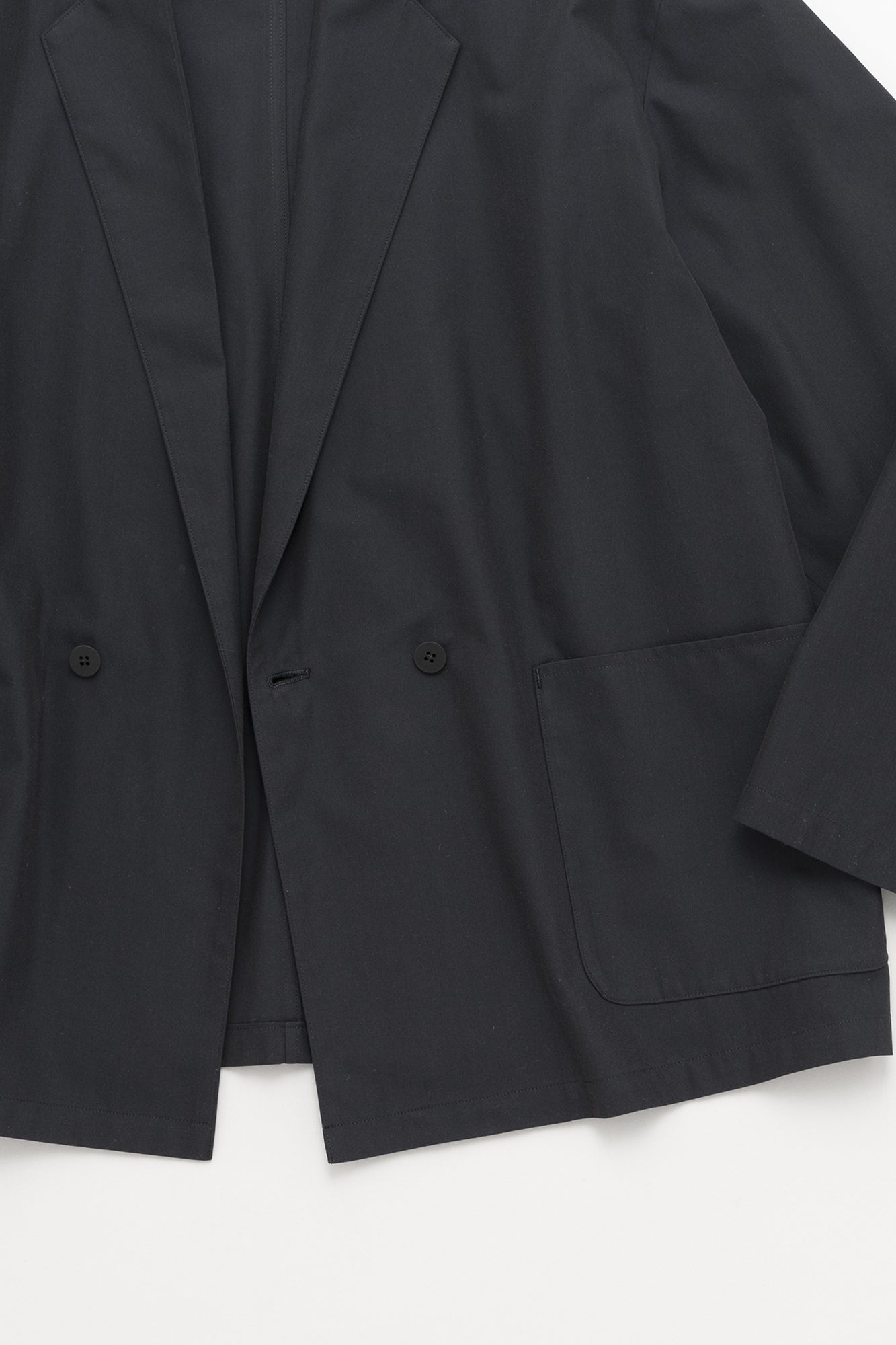 Cupro Mix Easy Jacket Dark Navy