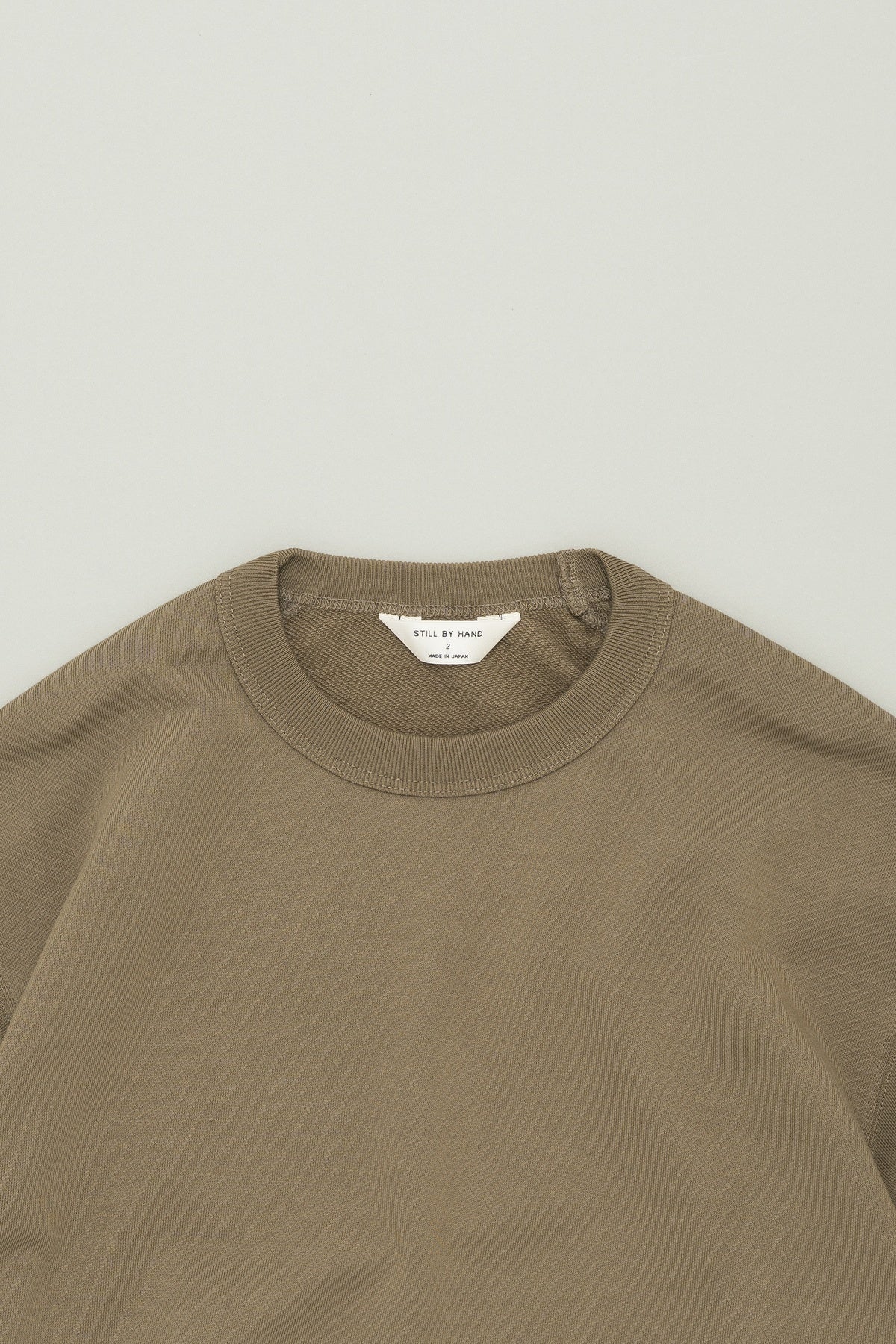 Pima Cotton Sweatshirt Khaki Beige