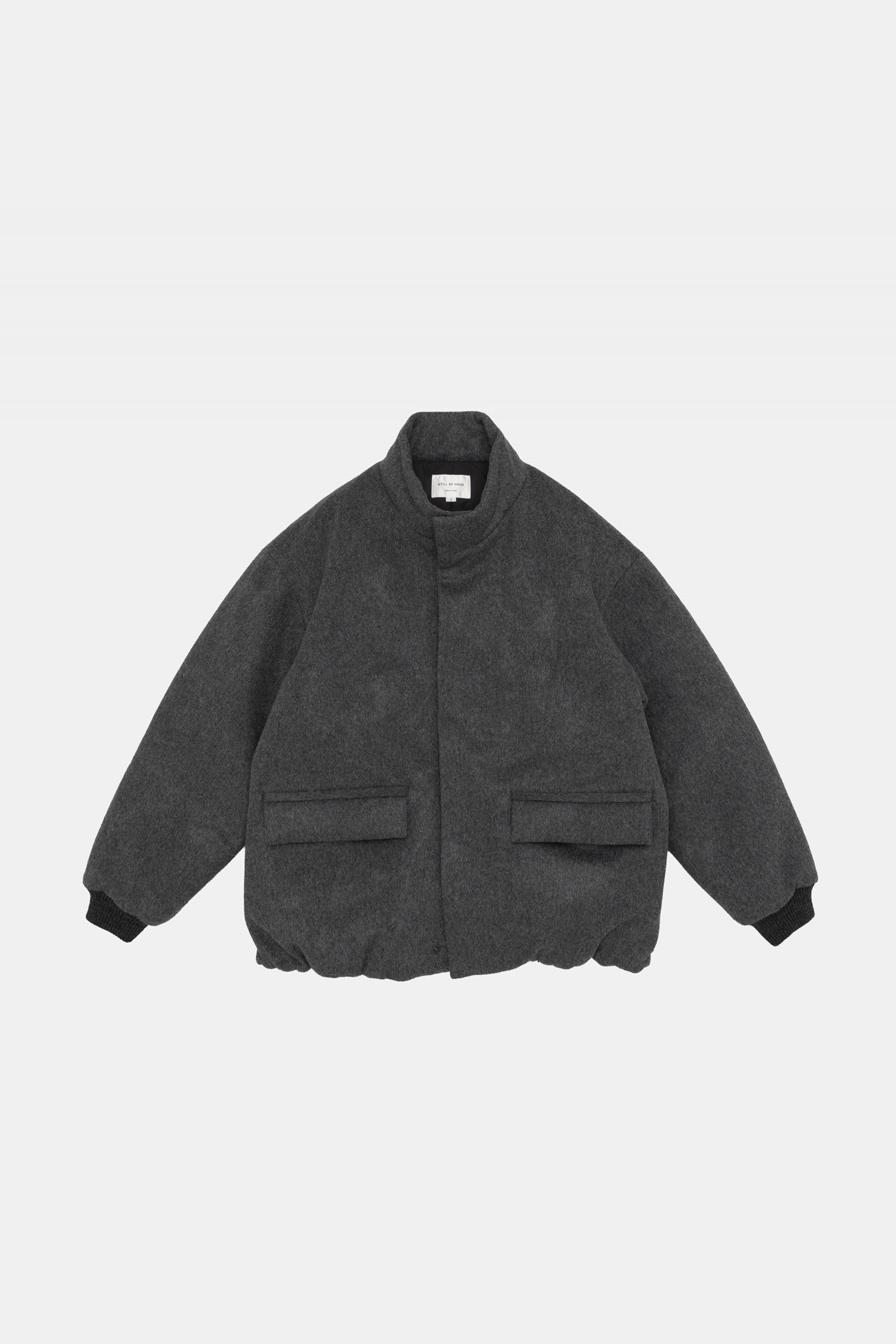 Padded Wool Blouson Grey