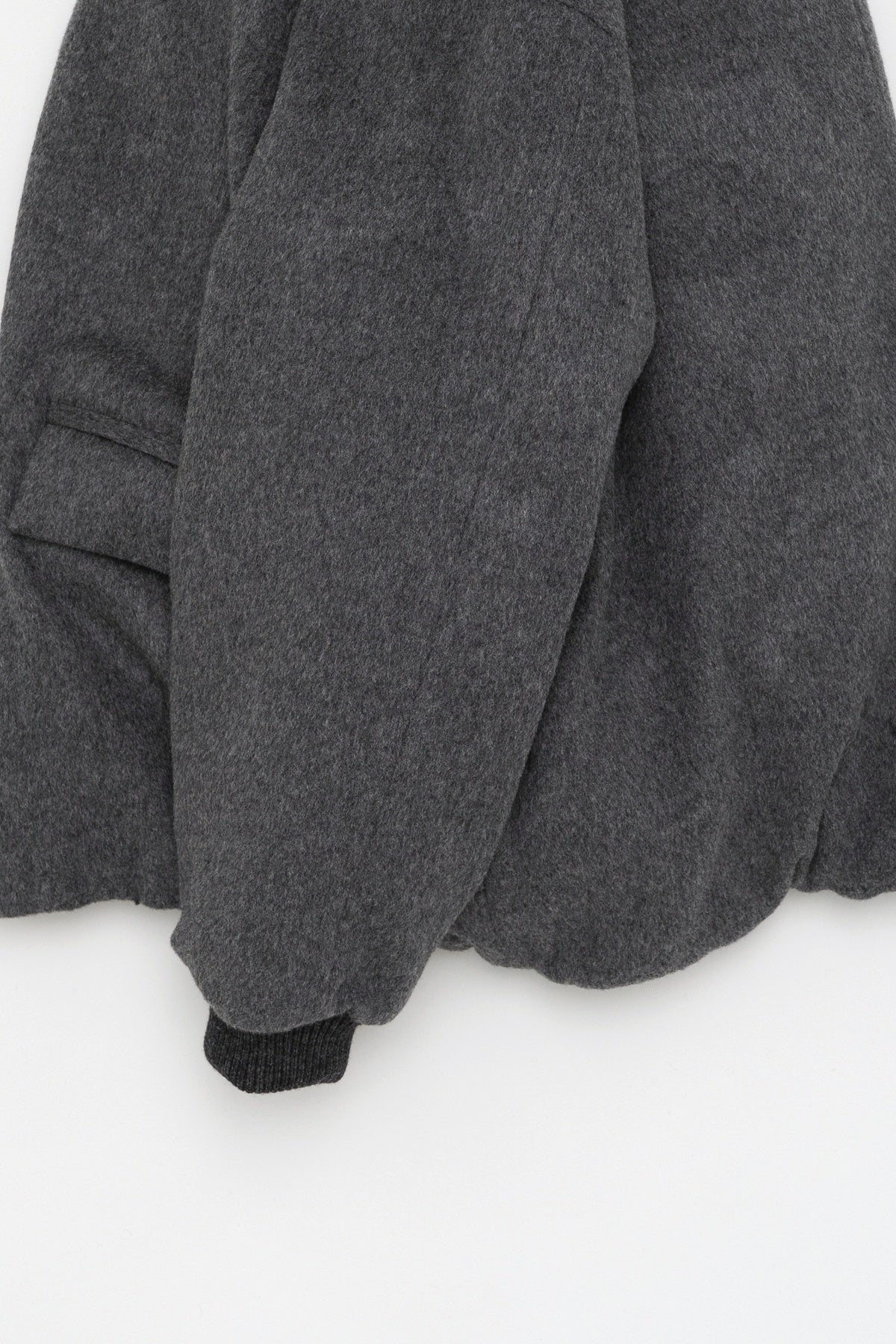 Padded Wool Blouson Grey