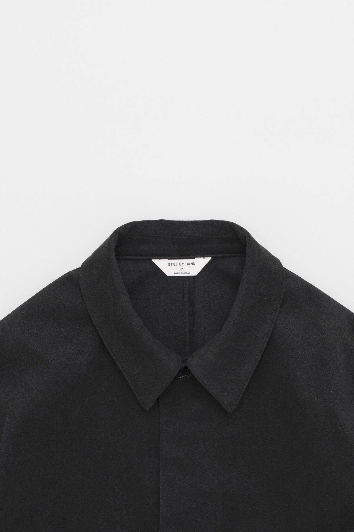 Synthetic Leather Short Blouson Ink Black