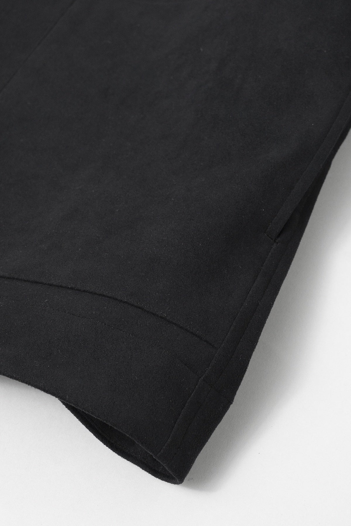 Synthetic Leather Short Blouson Ink Black