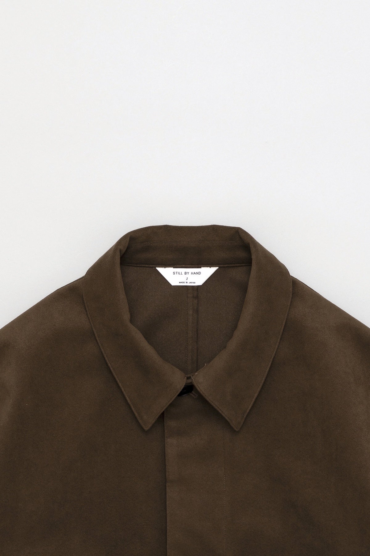 Synthetic Leather Short Blouson Brown