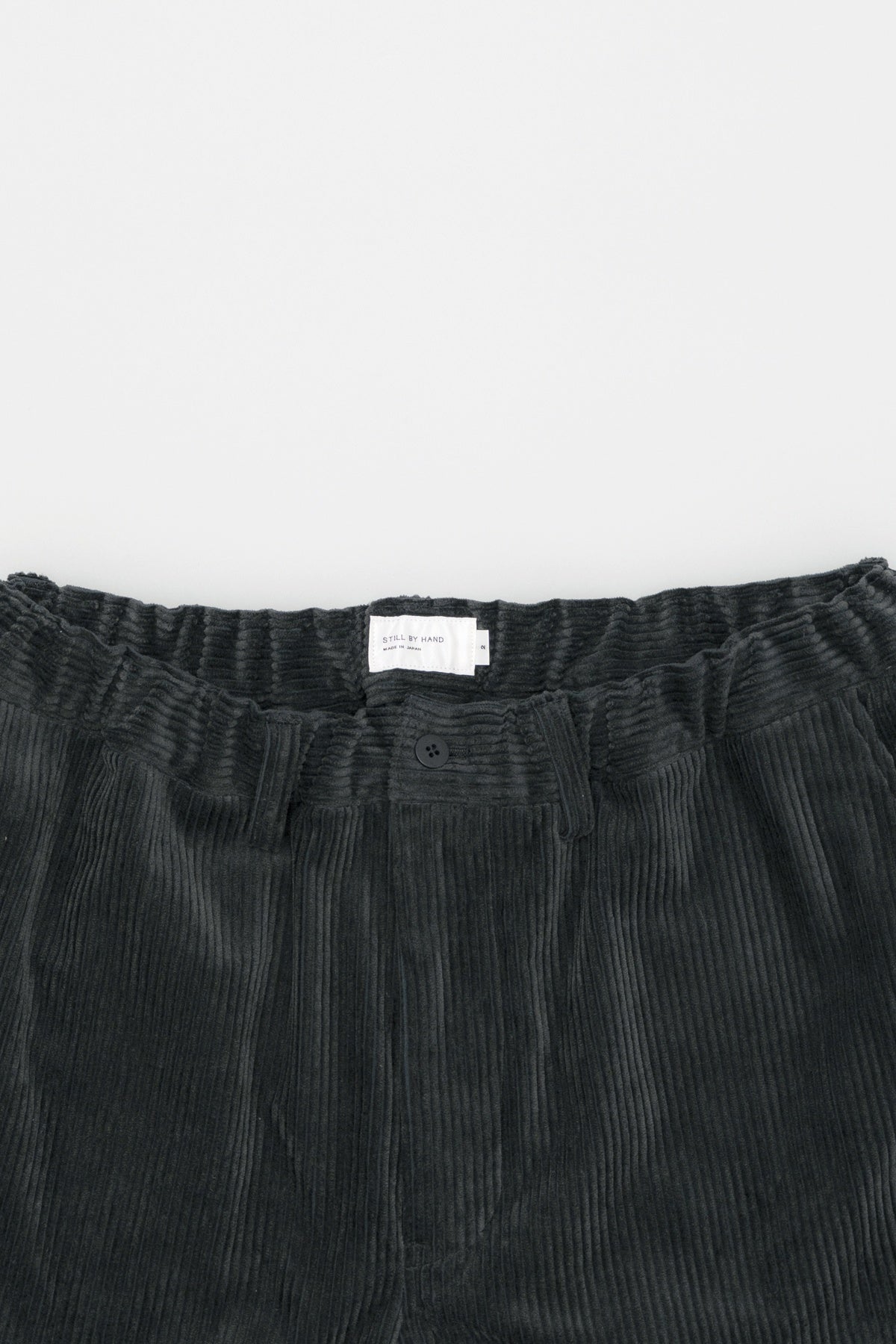 Corduroy Straight Pants Blue Charcoal