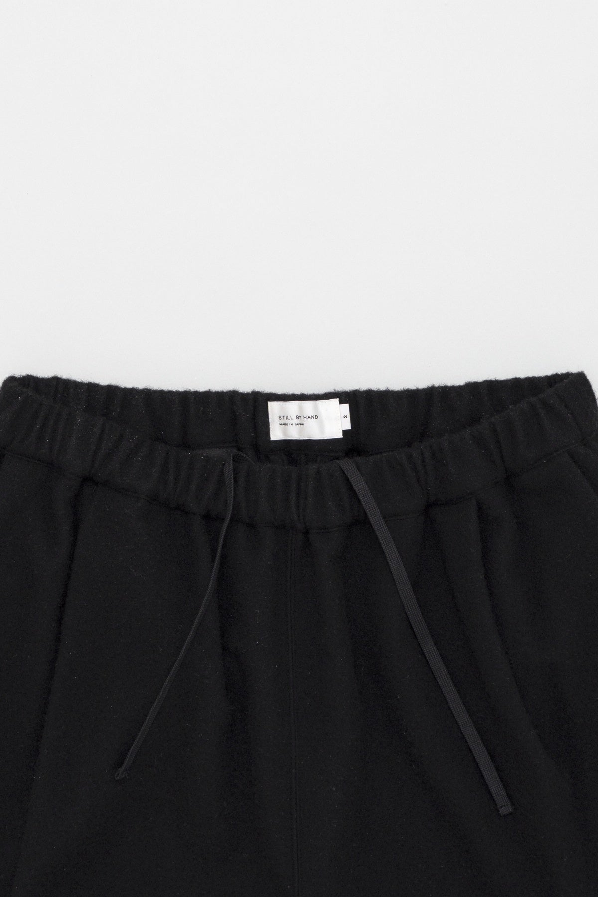 Cashmere Mixed Easy Pants Black