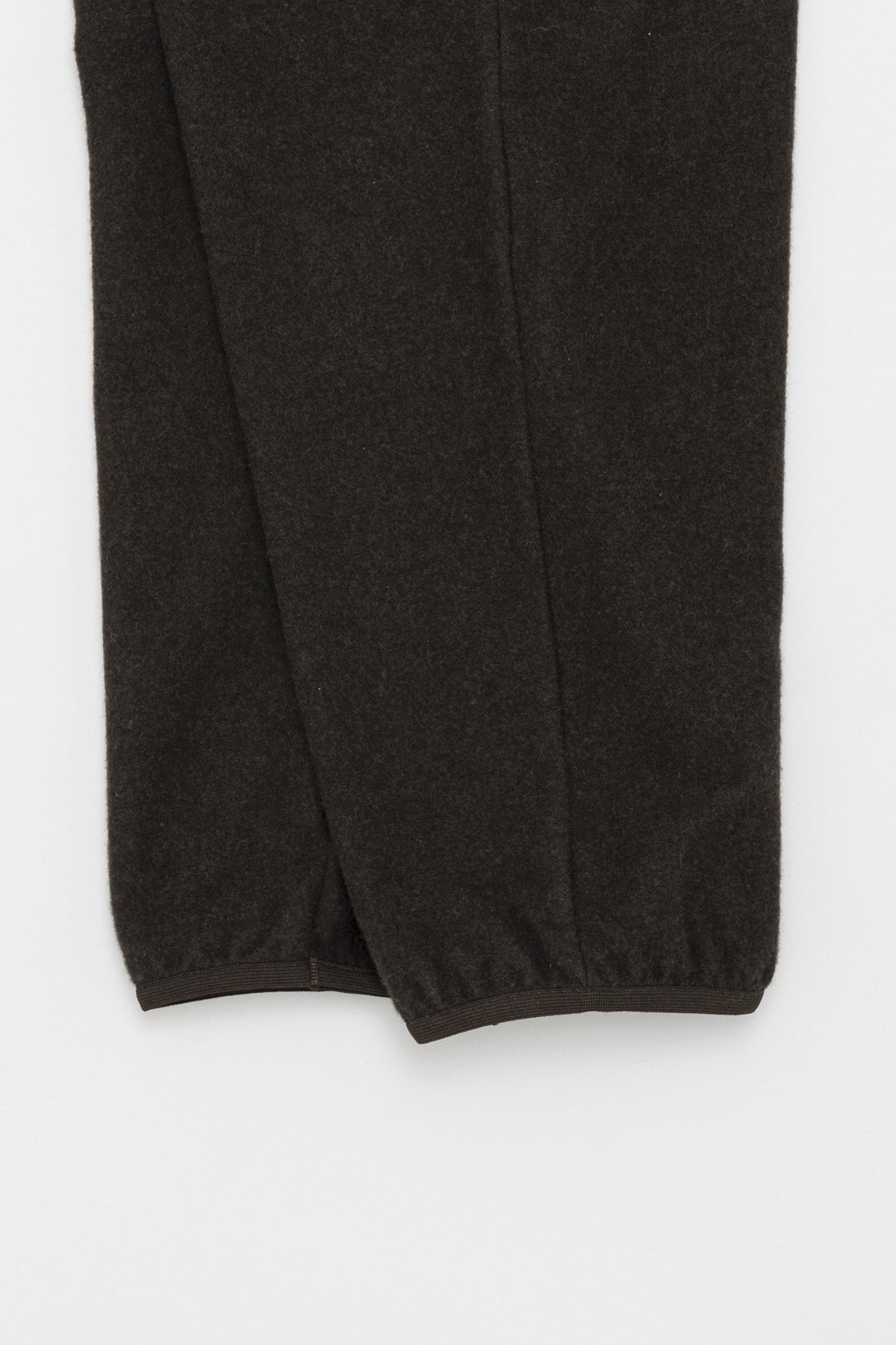 Cashmere Mixed Easy Pants Dark Brown