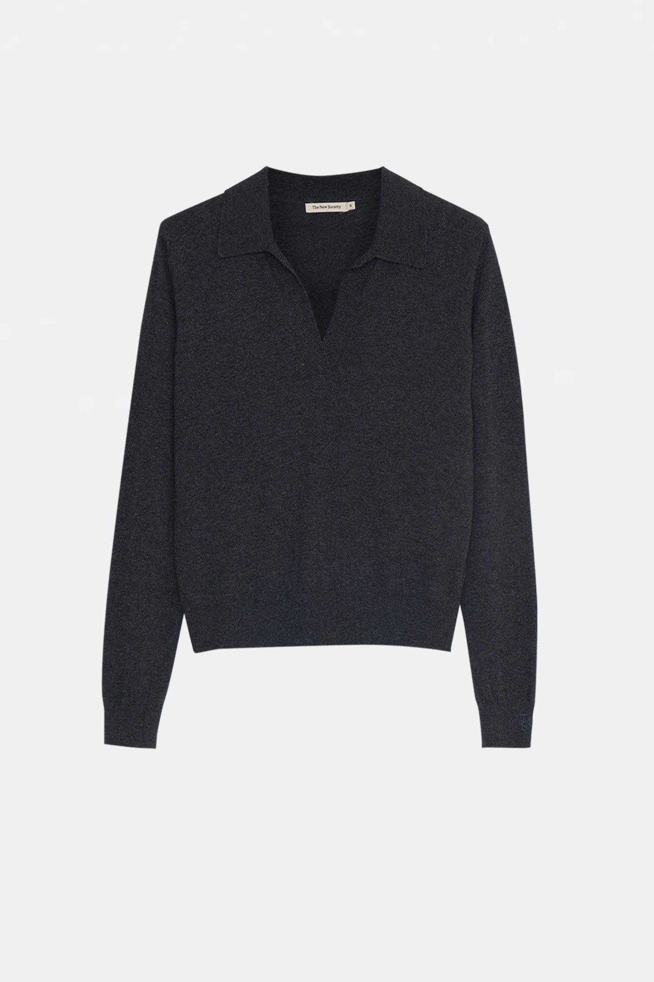 Agatha Wool Polo Galactic Grey