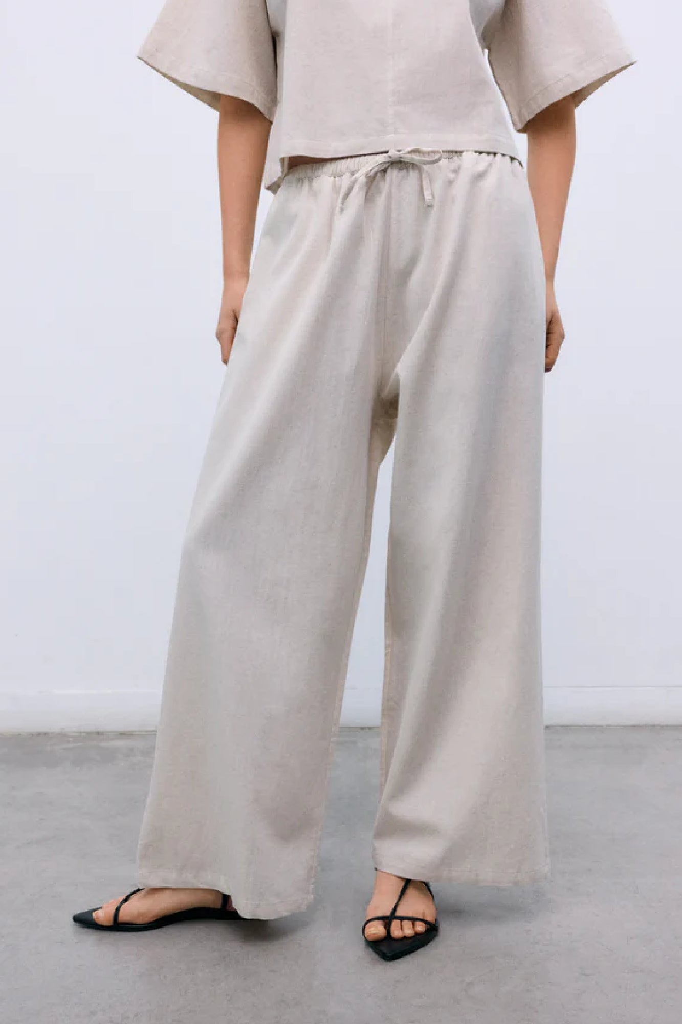 Melissa Palazzo Linen Pants