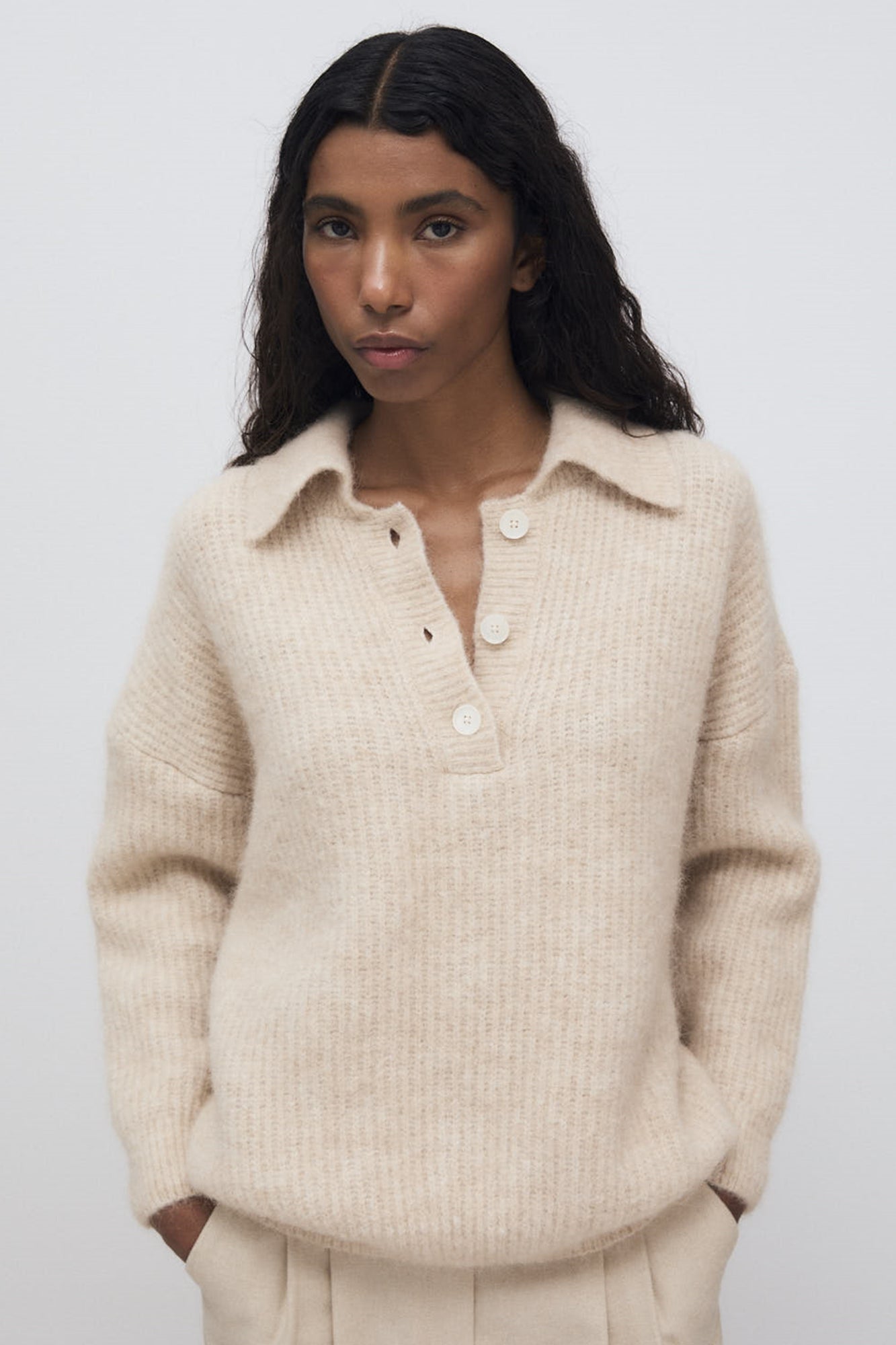 Mimi Knit Alpaca Polo