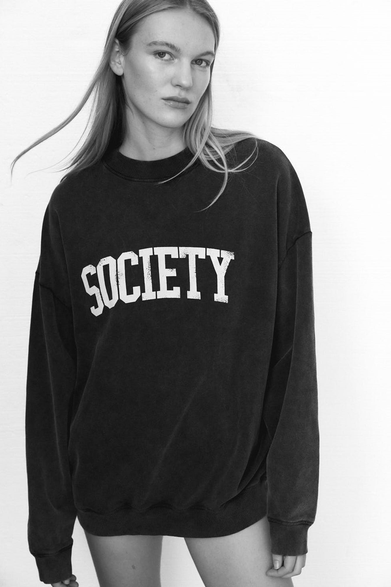 Society Sweatshirt Washed Grey