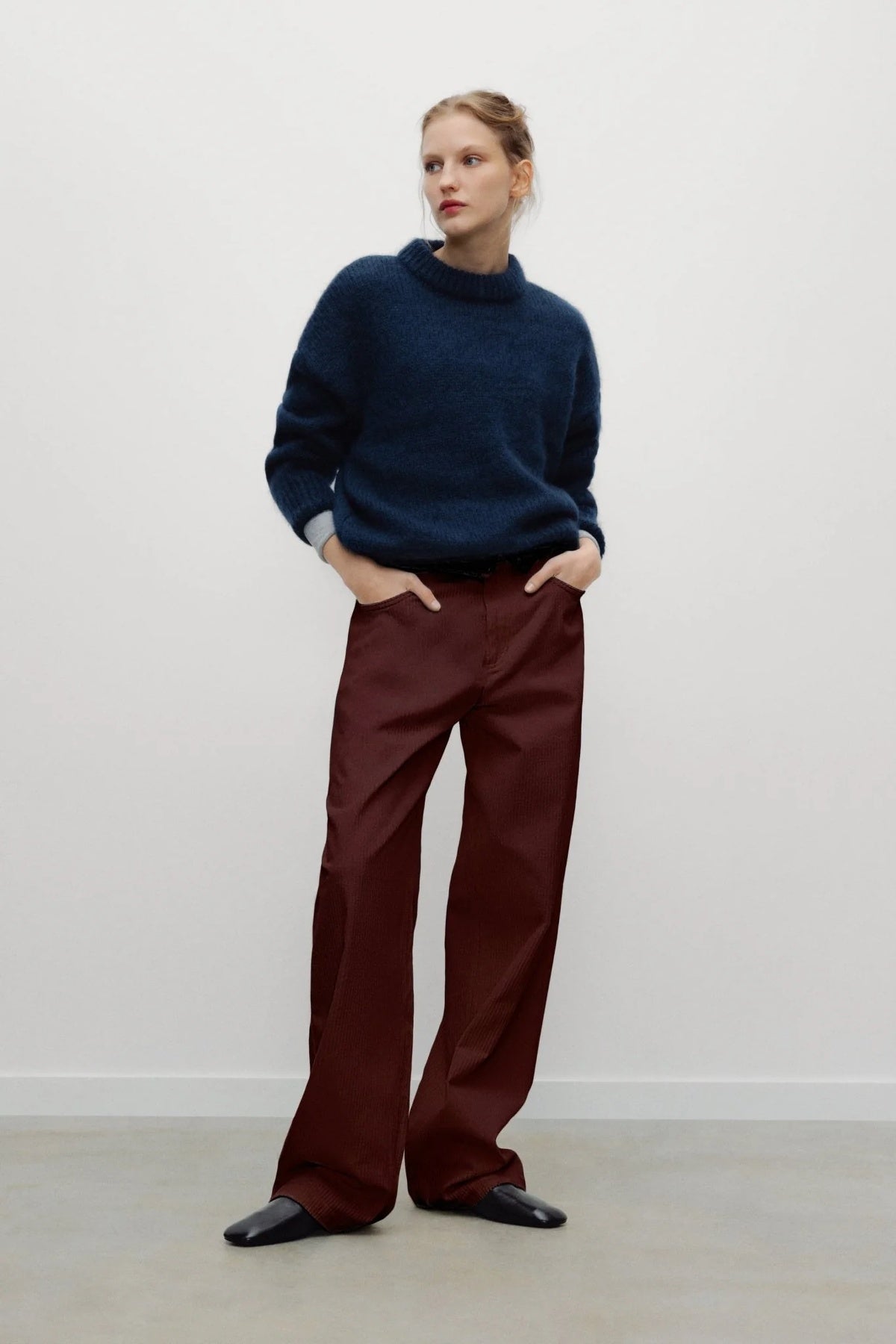 Cozy Woman Jumper Black Iris
