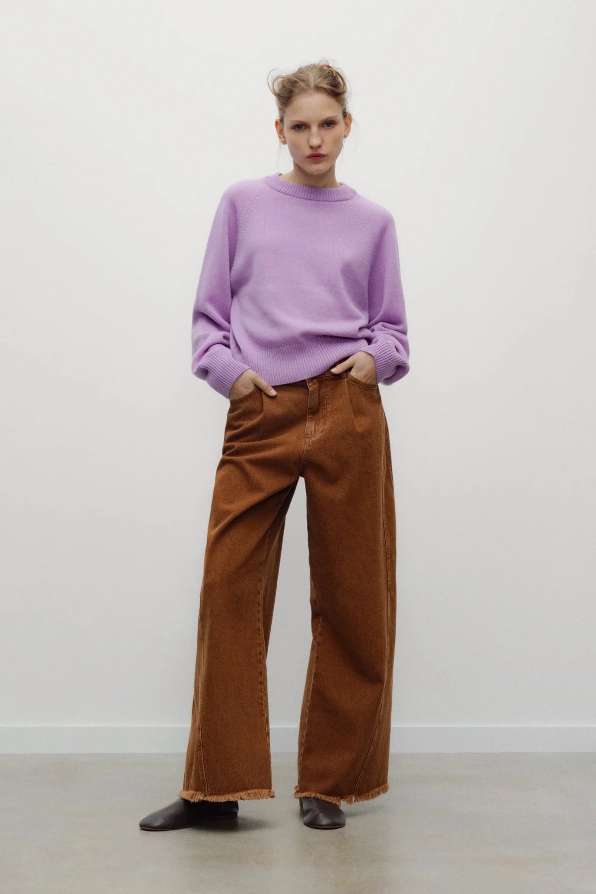 TNS Denim Woman Extra Wide Trousers Hazel