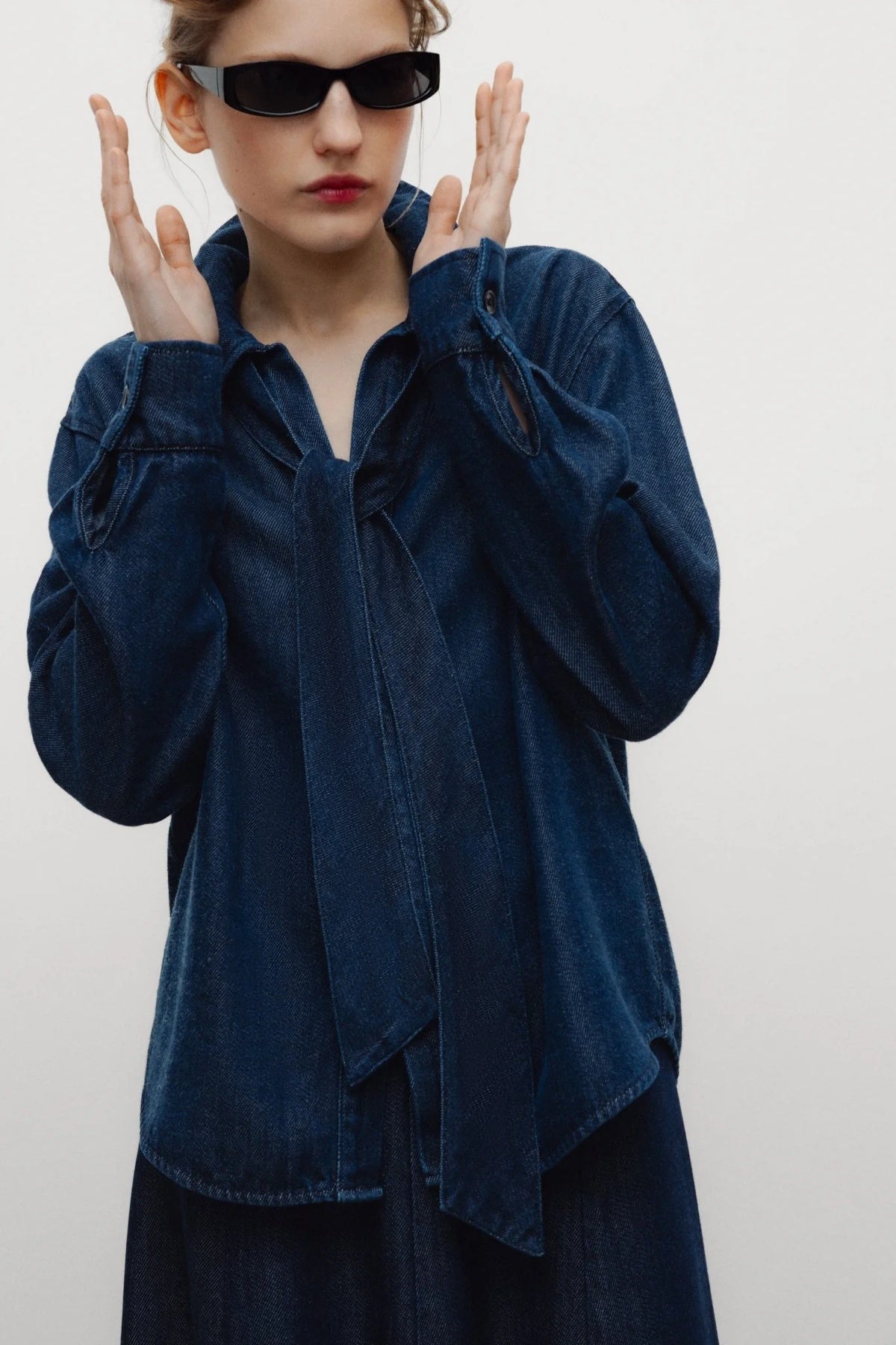 TNS Tencel Shirt Dark Blue Denim
