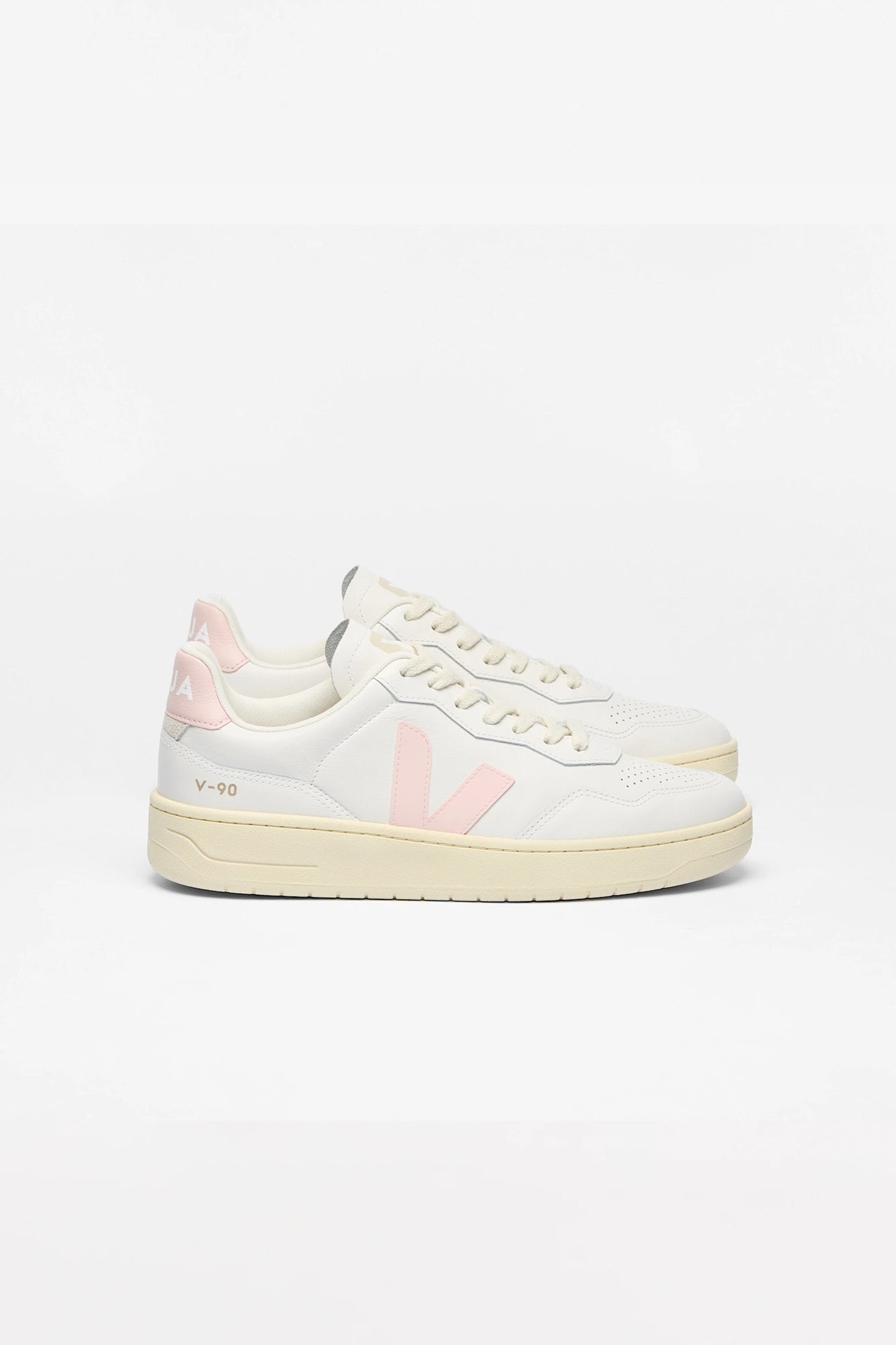 V-90 Leather White Petale Woman