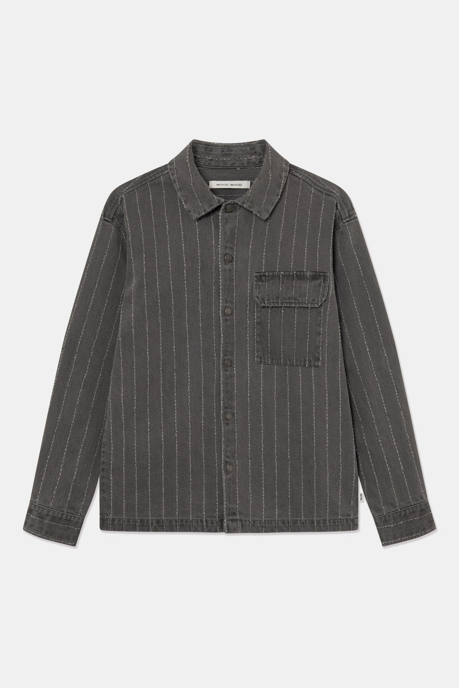 David Overshirt Grey Denim