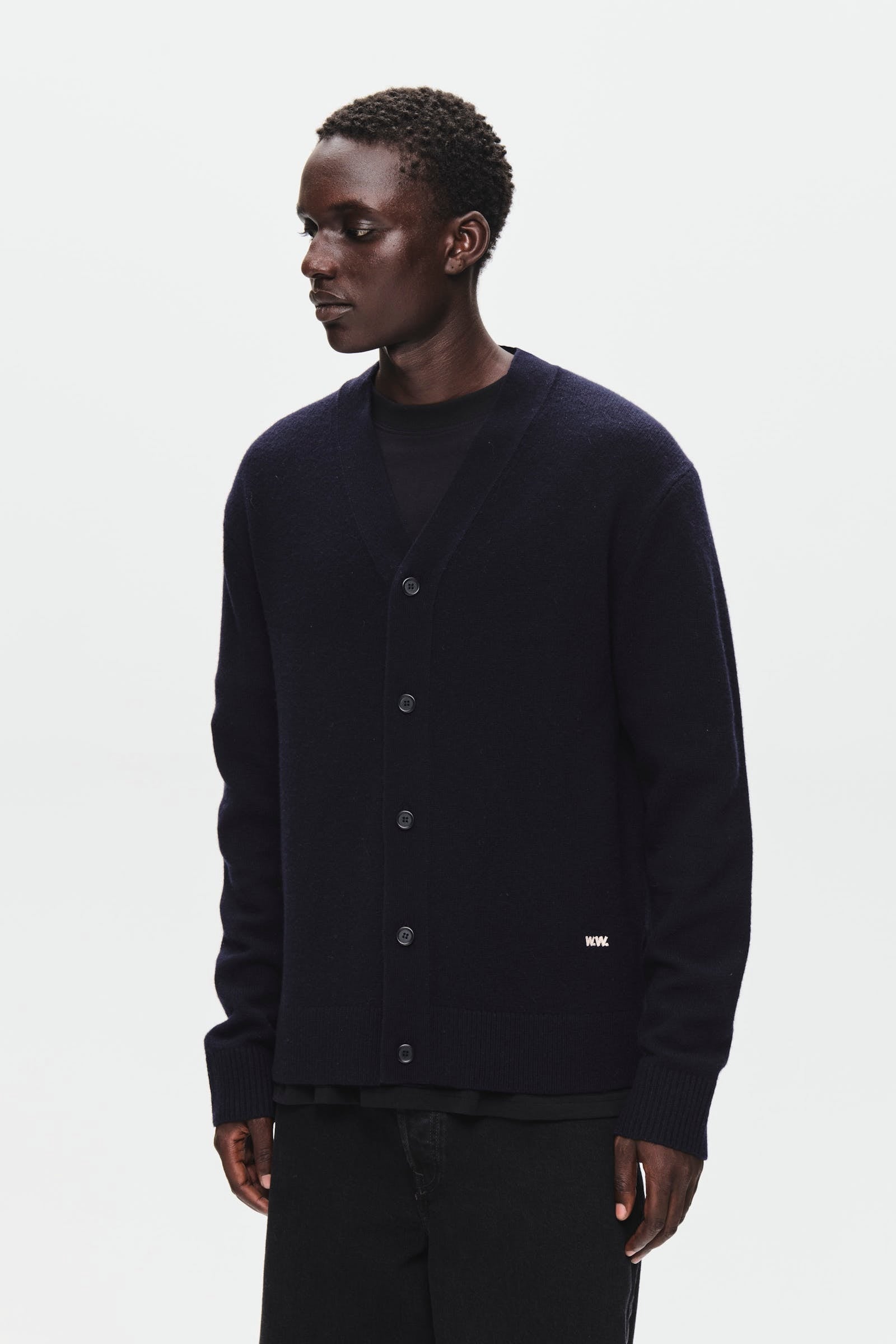 Logo Cardigan Salute Navy