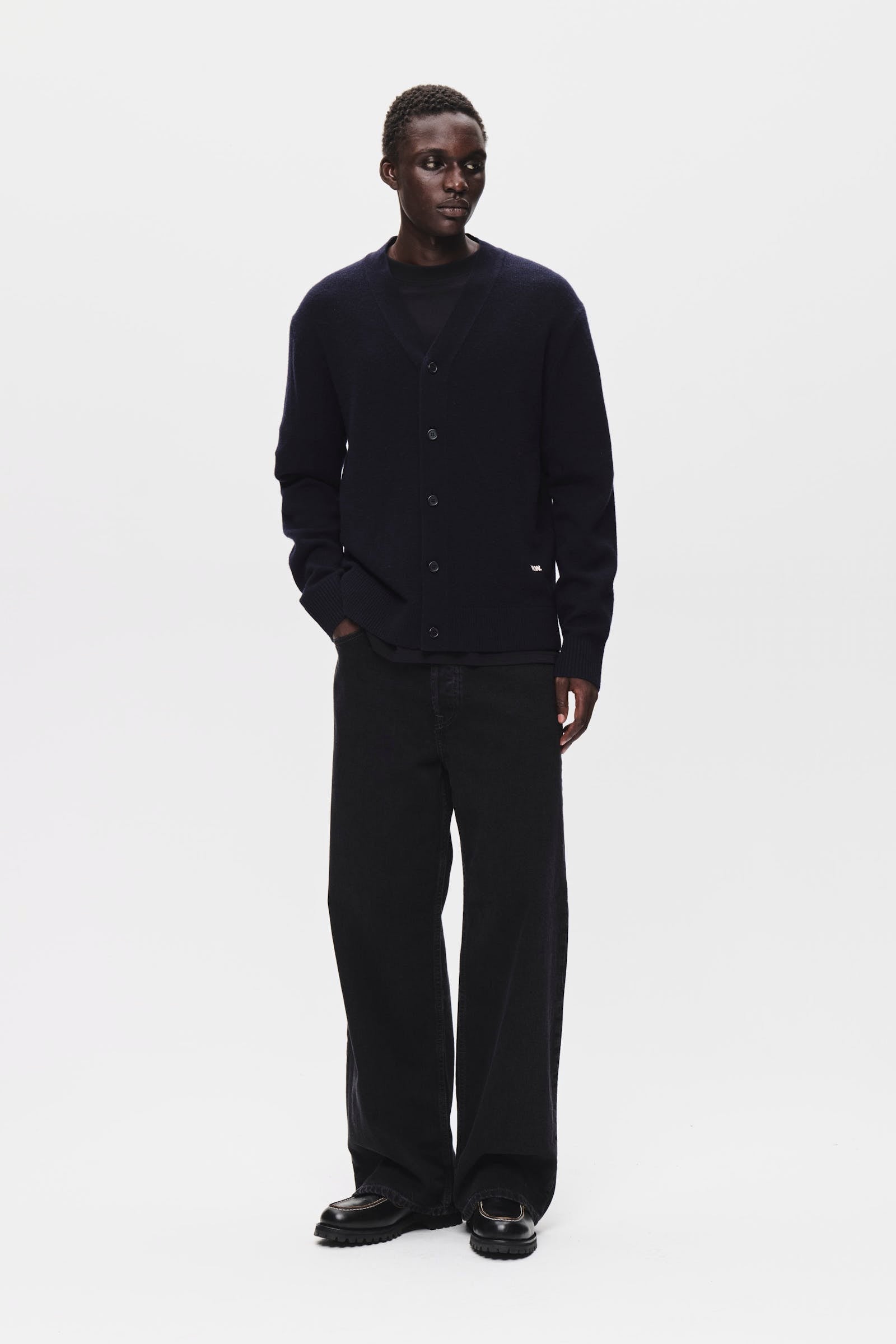 Logo Cardigan Salute Navy
