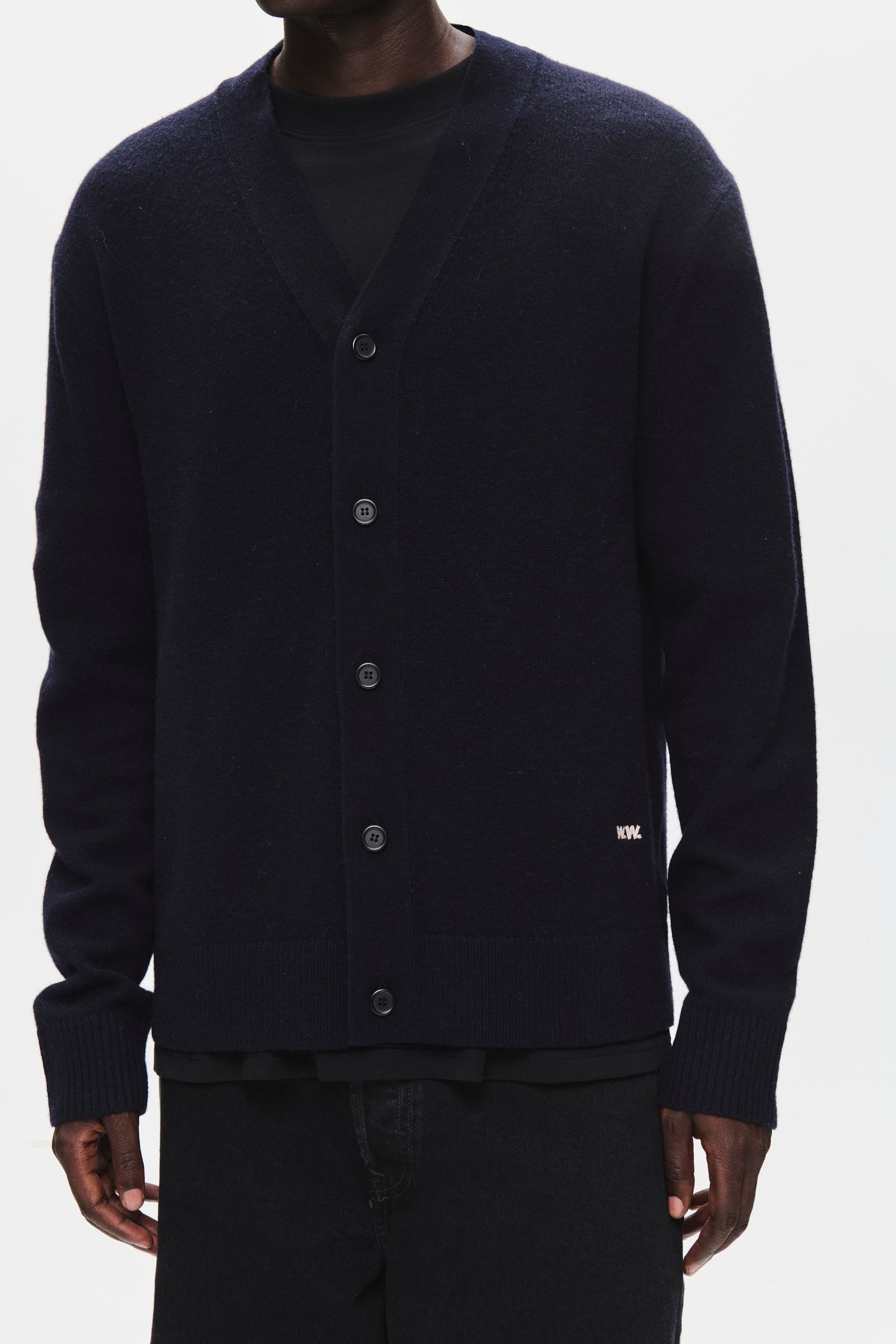 Logo Cardigan Salute Navy