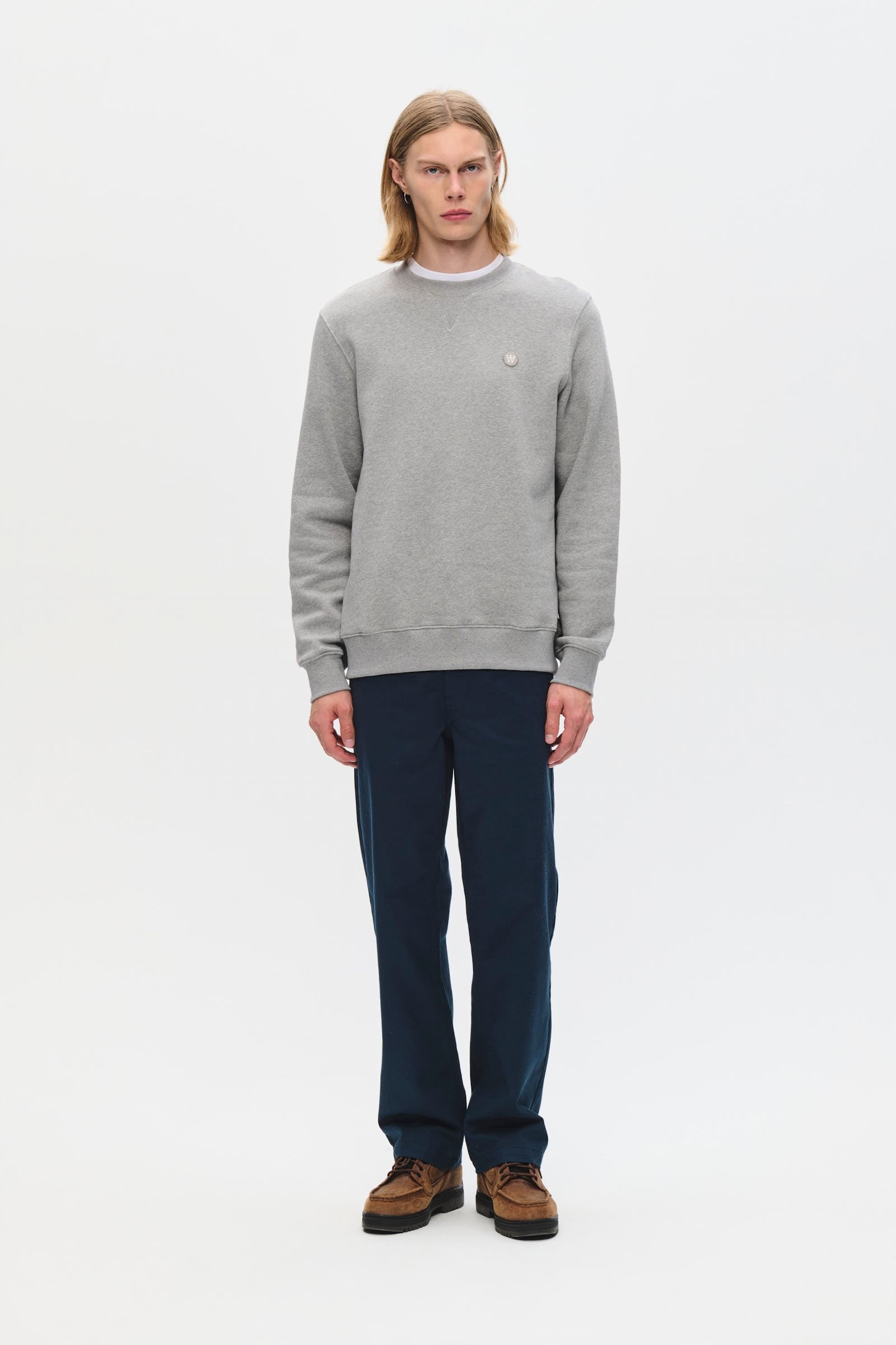 Tye Crewneck Sweatshirt Melange Grey