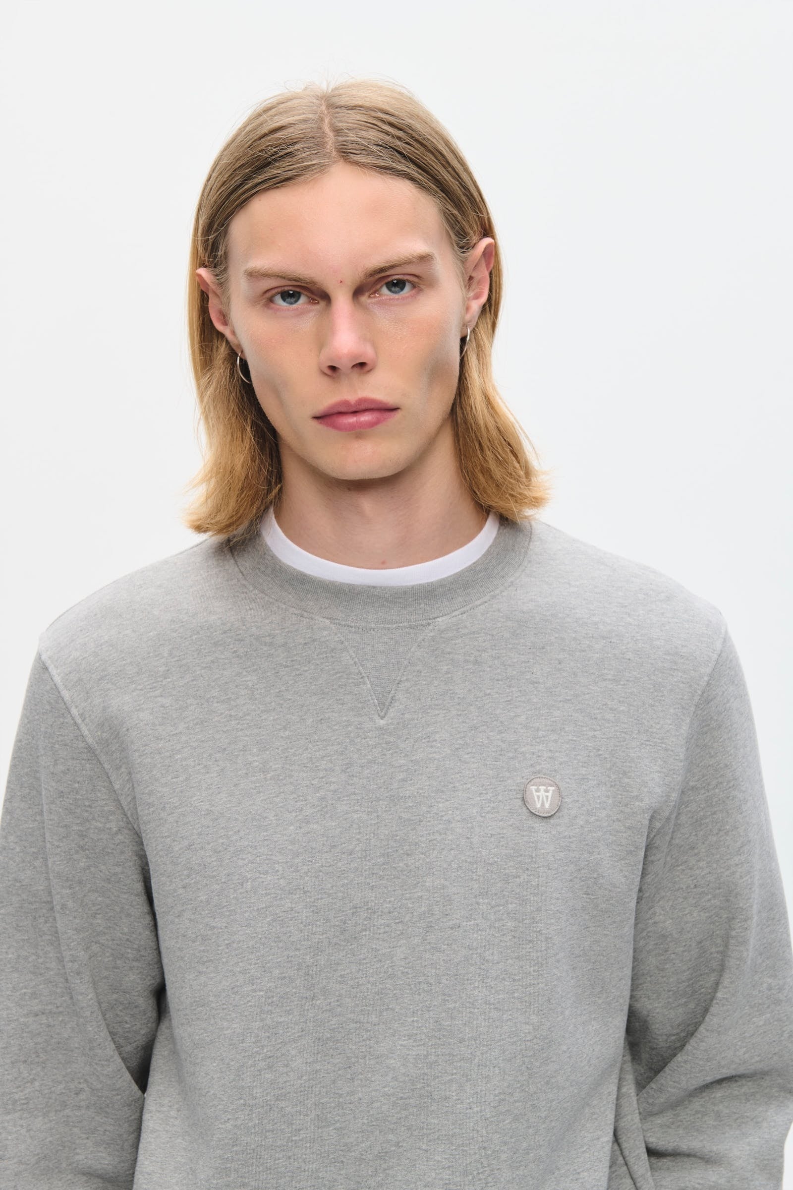 Tye Crewneck Sweatshirt Melange Grey