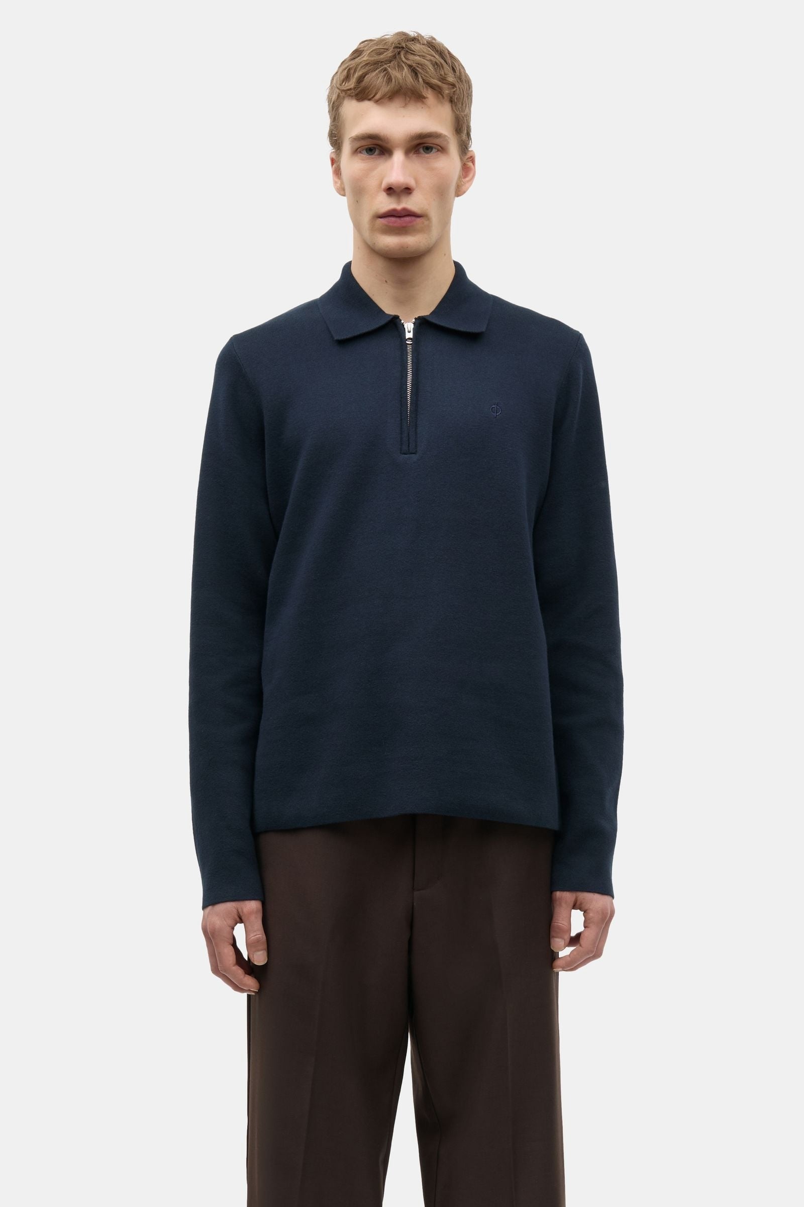 Saguna Half Zip Polo Navy