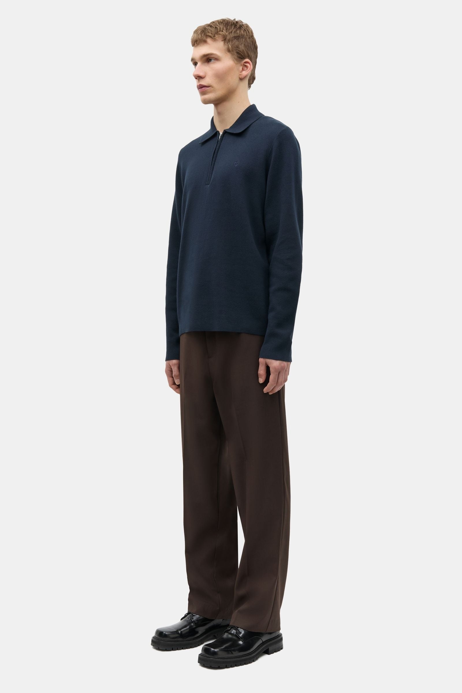 Saguna Half Zip Polo Navy
