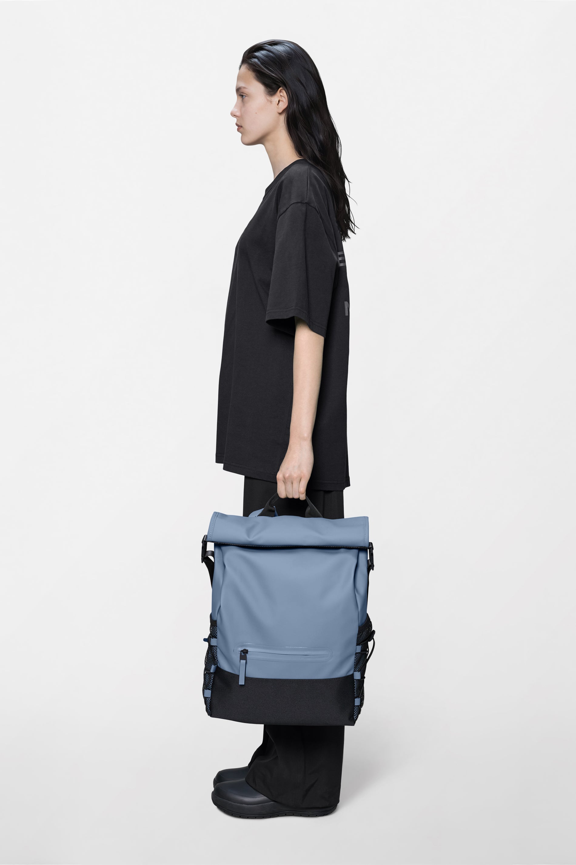 Trail Mountaineer Rolltop Backpack Blue Dusk