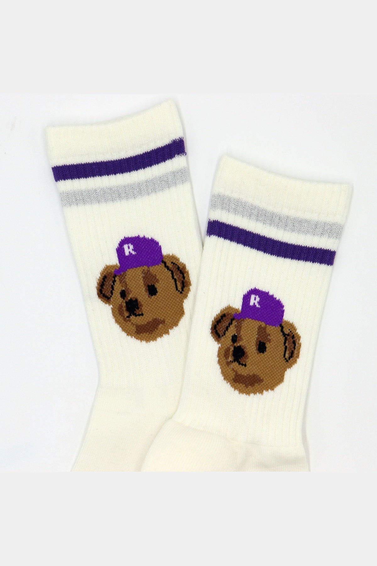 Team Bear Socks White