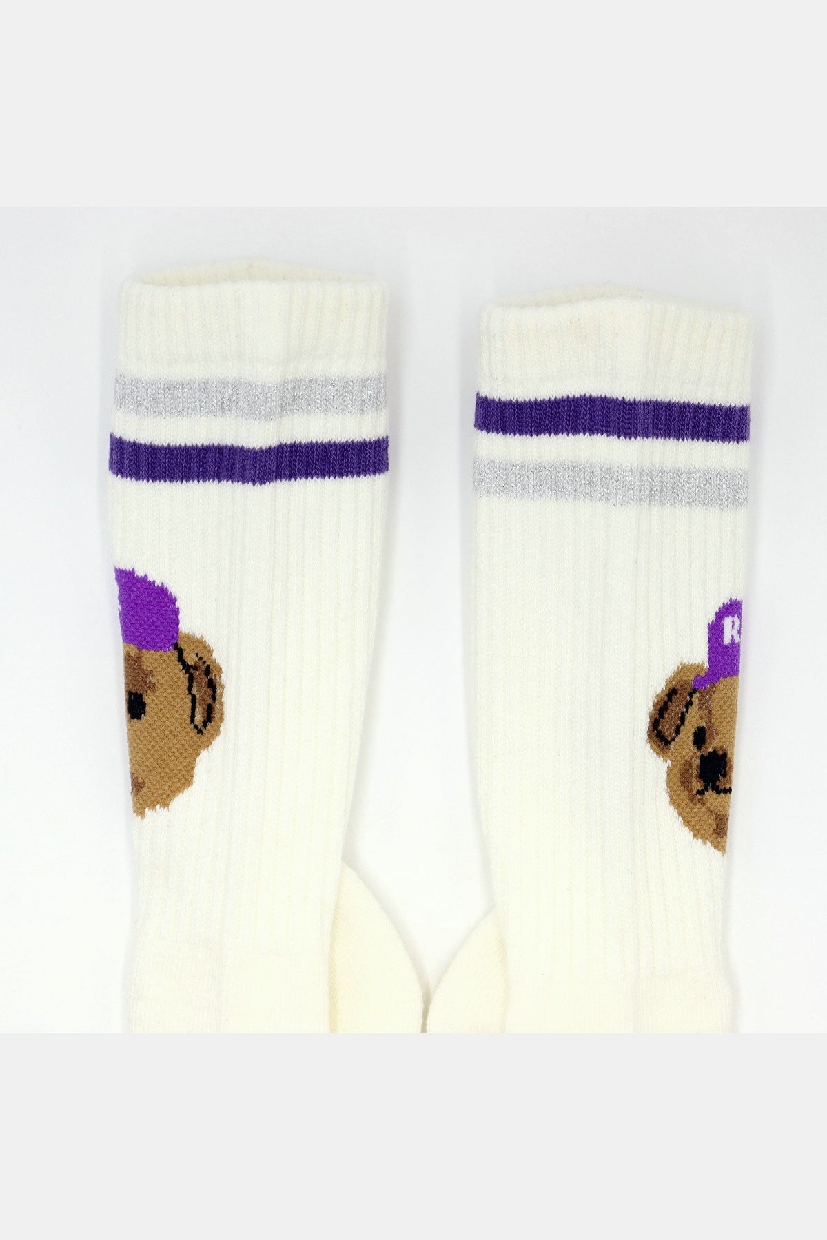 Team Bear Socks White