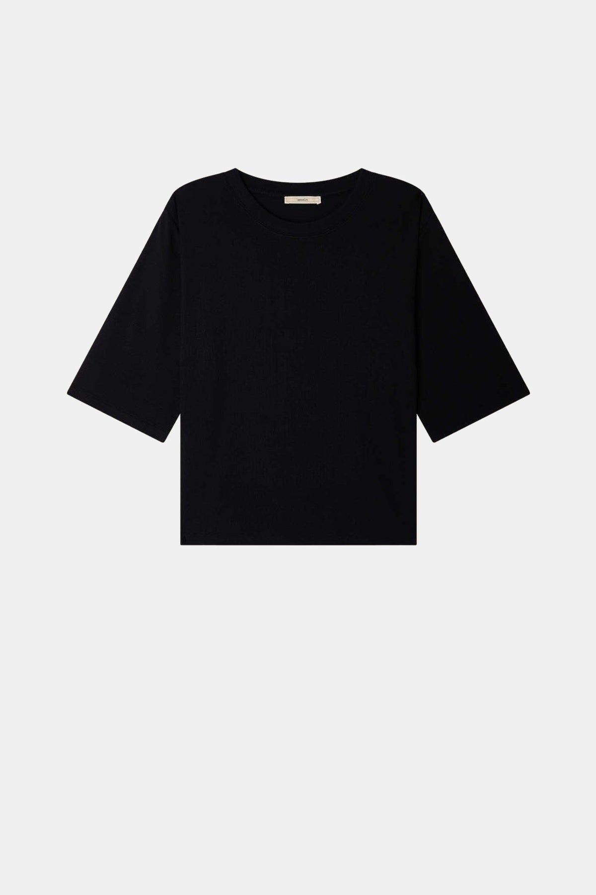 Serge Modal Ribbed Tee Black